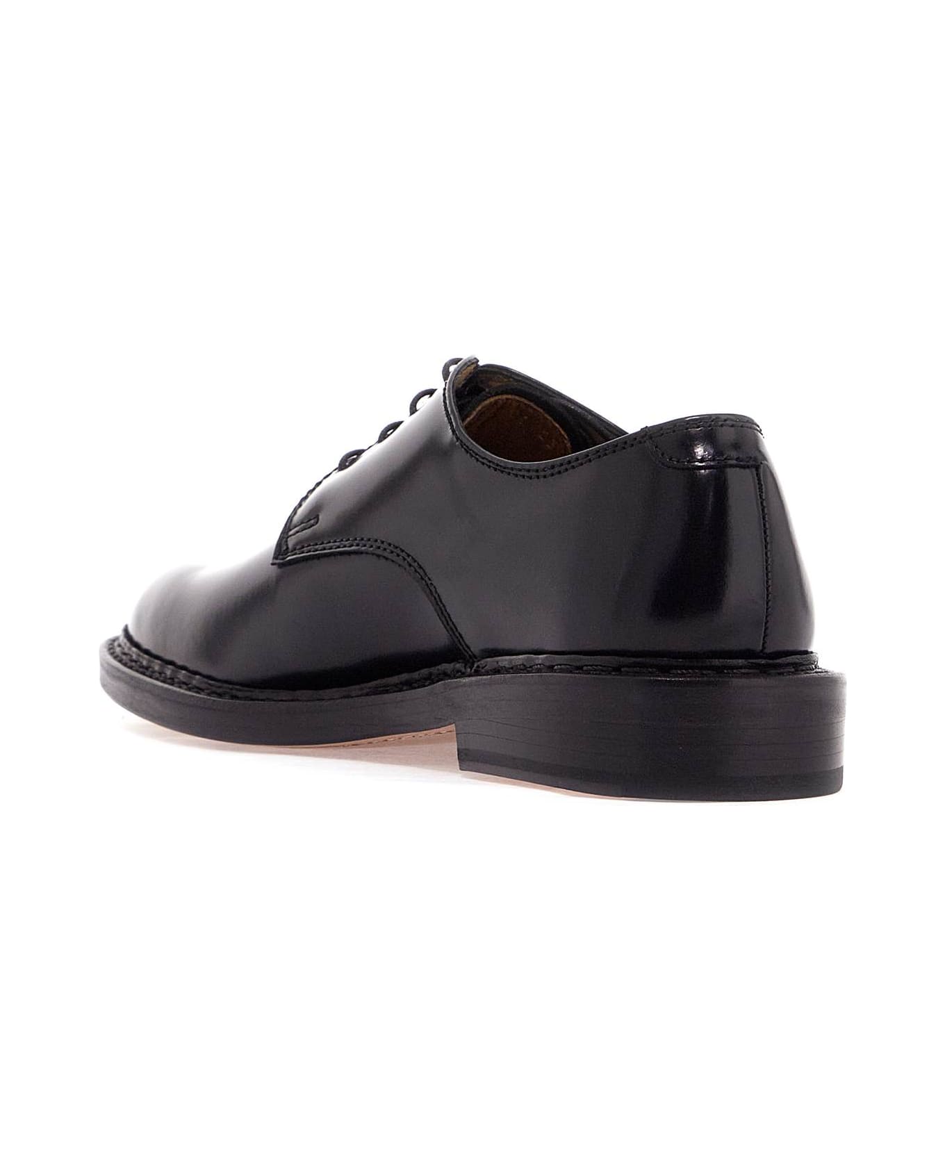 Our Legacy Laced Uniform Parade Shoes - BLACK LEATHER (Black)