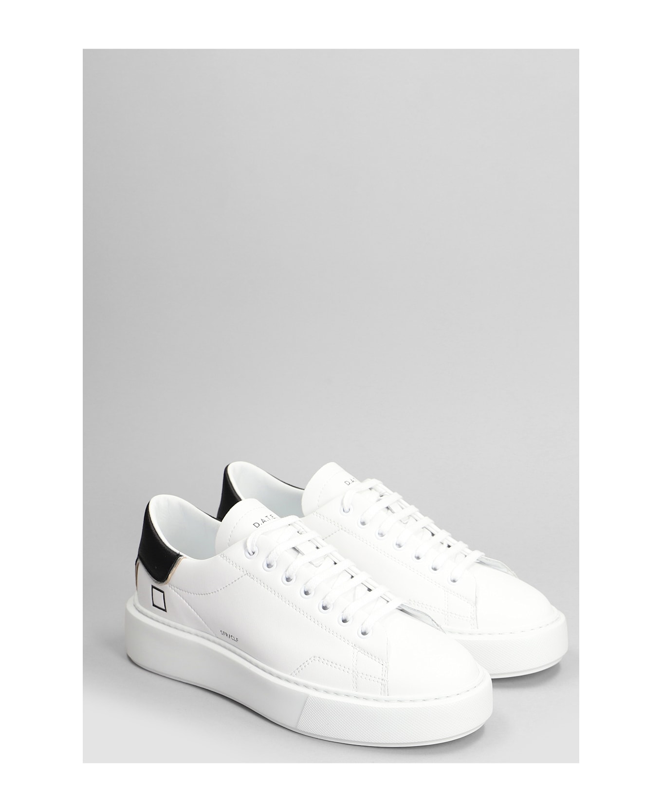 D.A.T.E. Sfera Sneakers In White Leather - white