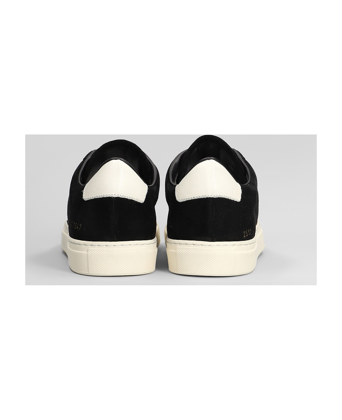 Common Projects Retro Vintage Sneakers In Black Suede - black