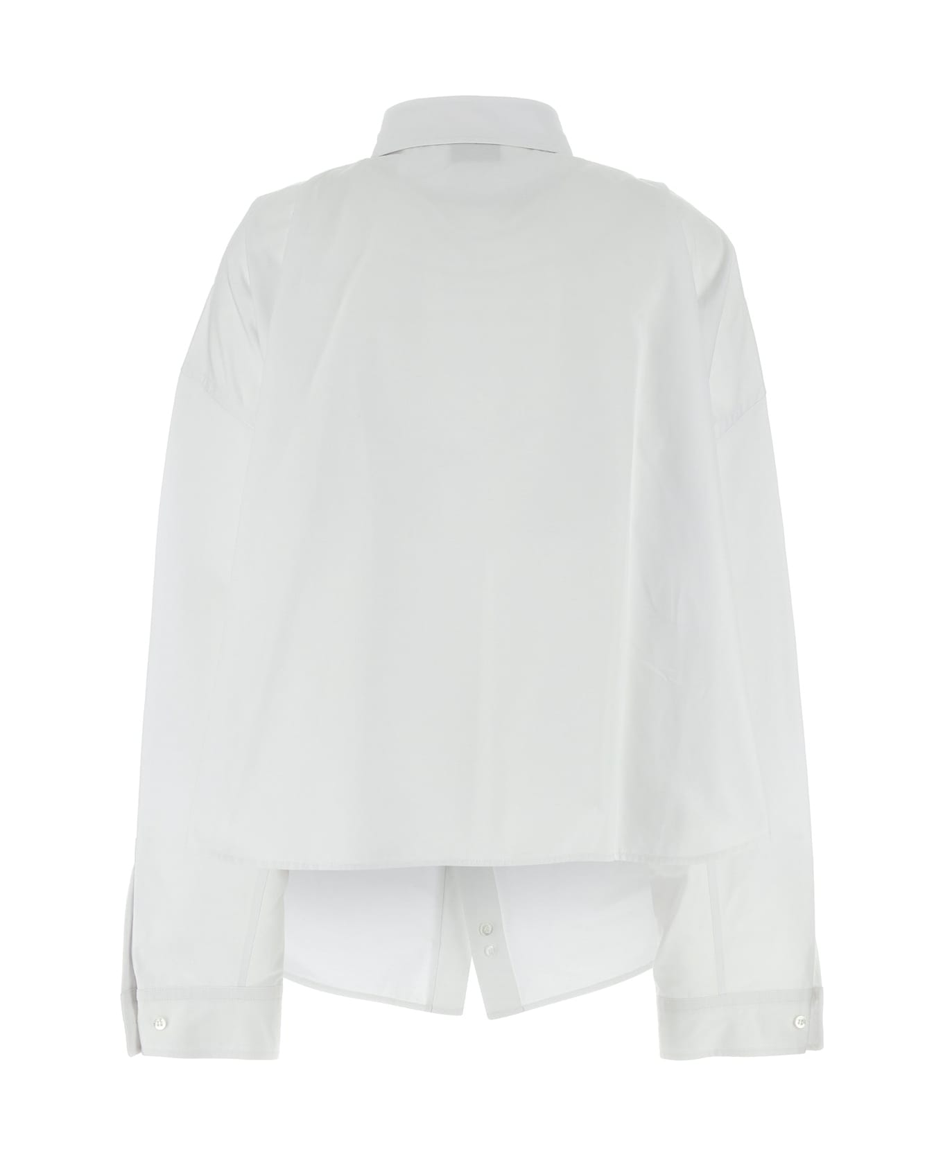 Balenciaga Asymmetric Shirt - WHITE