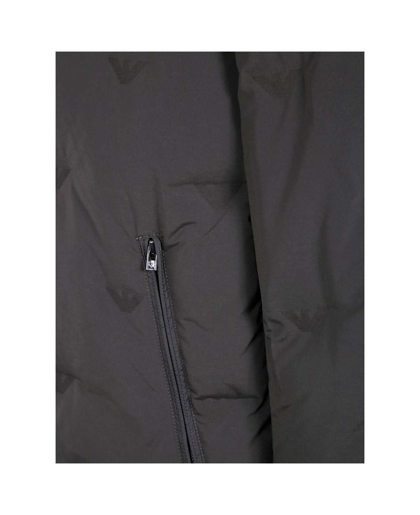 Emporio Armani Nylon Short Down Jacket - Green