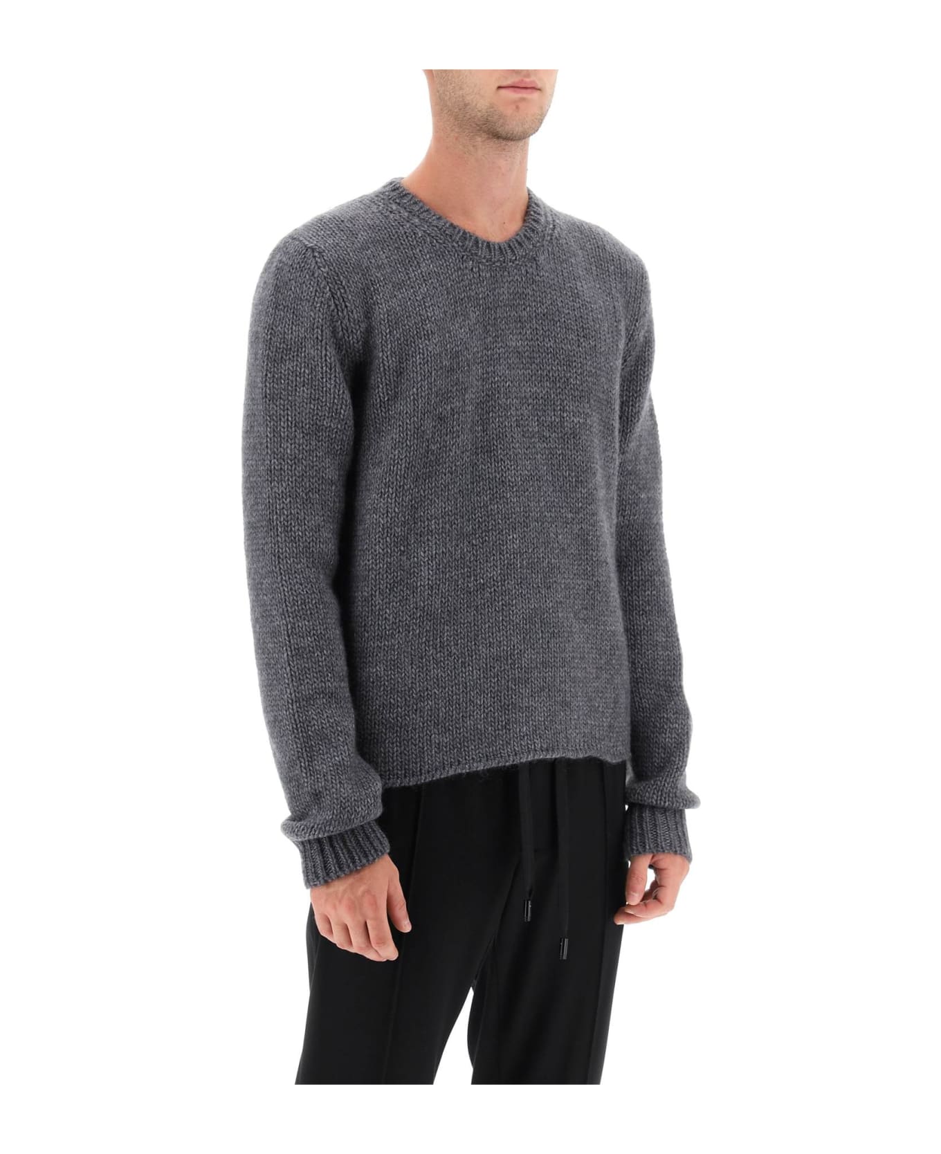 Dolce & Gabbana Wool And Alpaca Sweater - CANNA DI FUCILE SCUR (Grey) ニットウェア