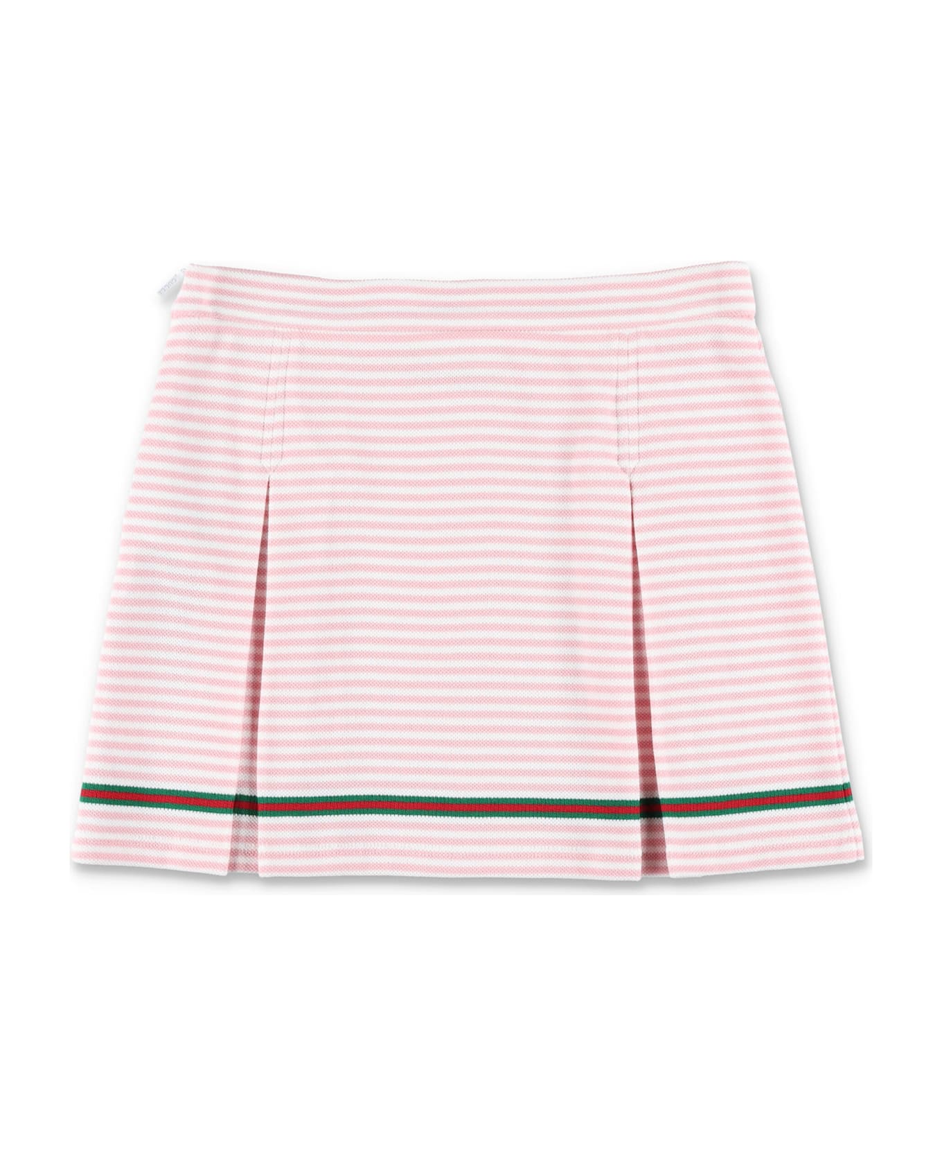 Gucci Kid - Embroidered Skirt - WHITE PINK
