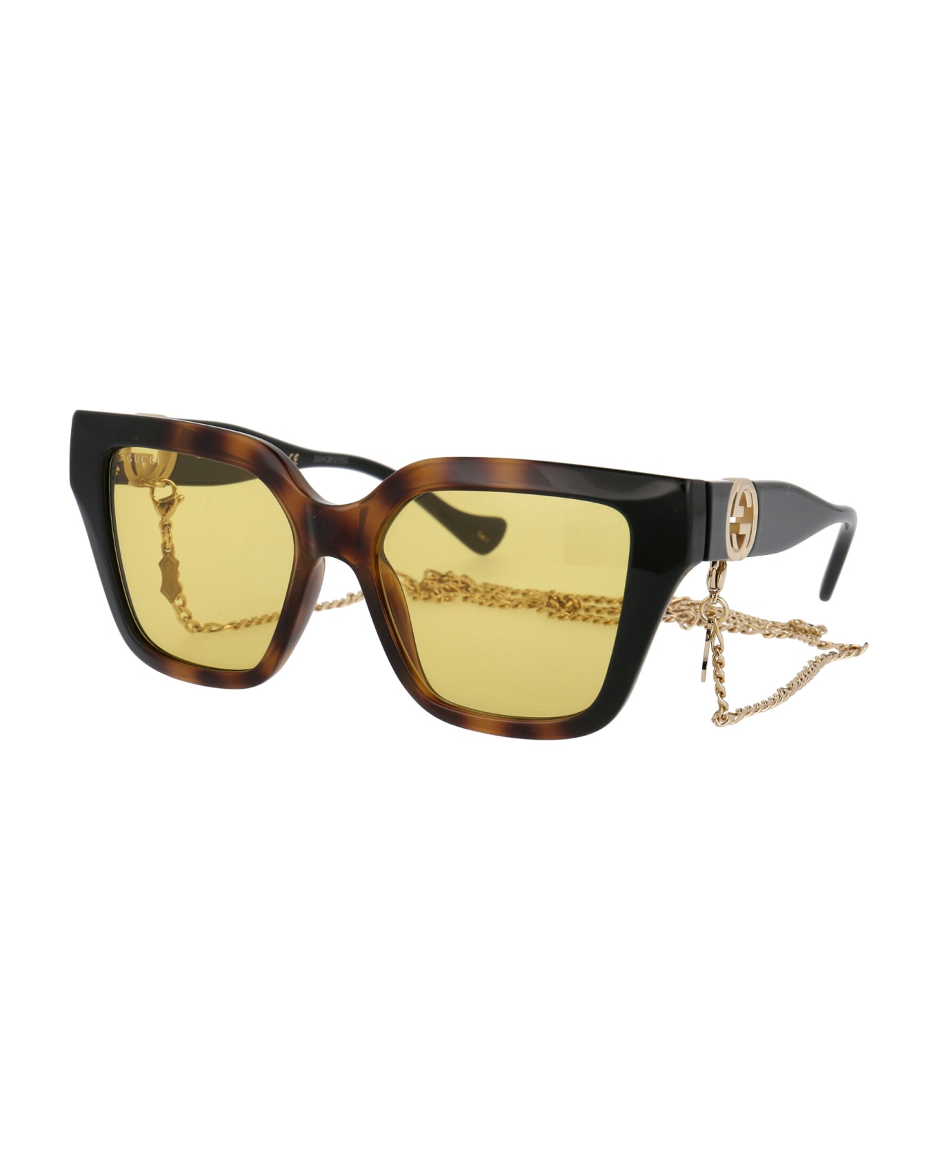 Gucci Eyewear Gg1023s Sunglasses - 004 HAVANA BLACK YELLOW サングラス