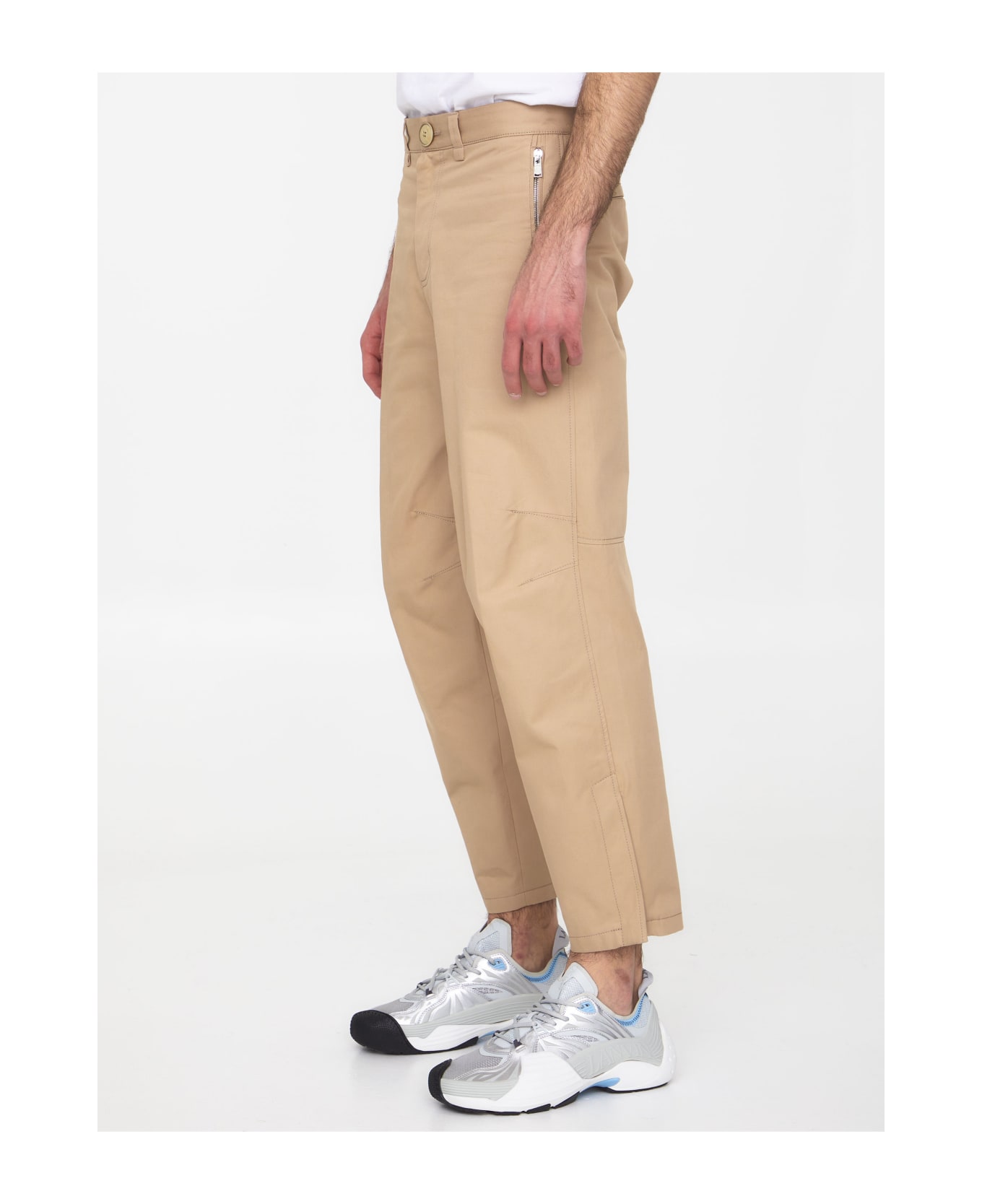 Lanvin Biker Trousers - BEIGE