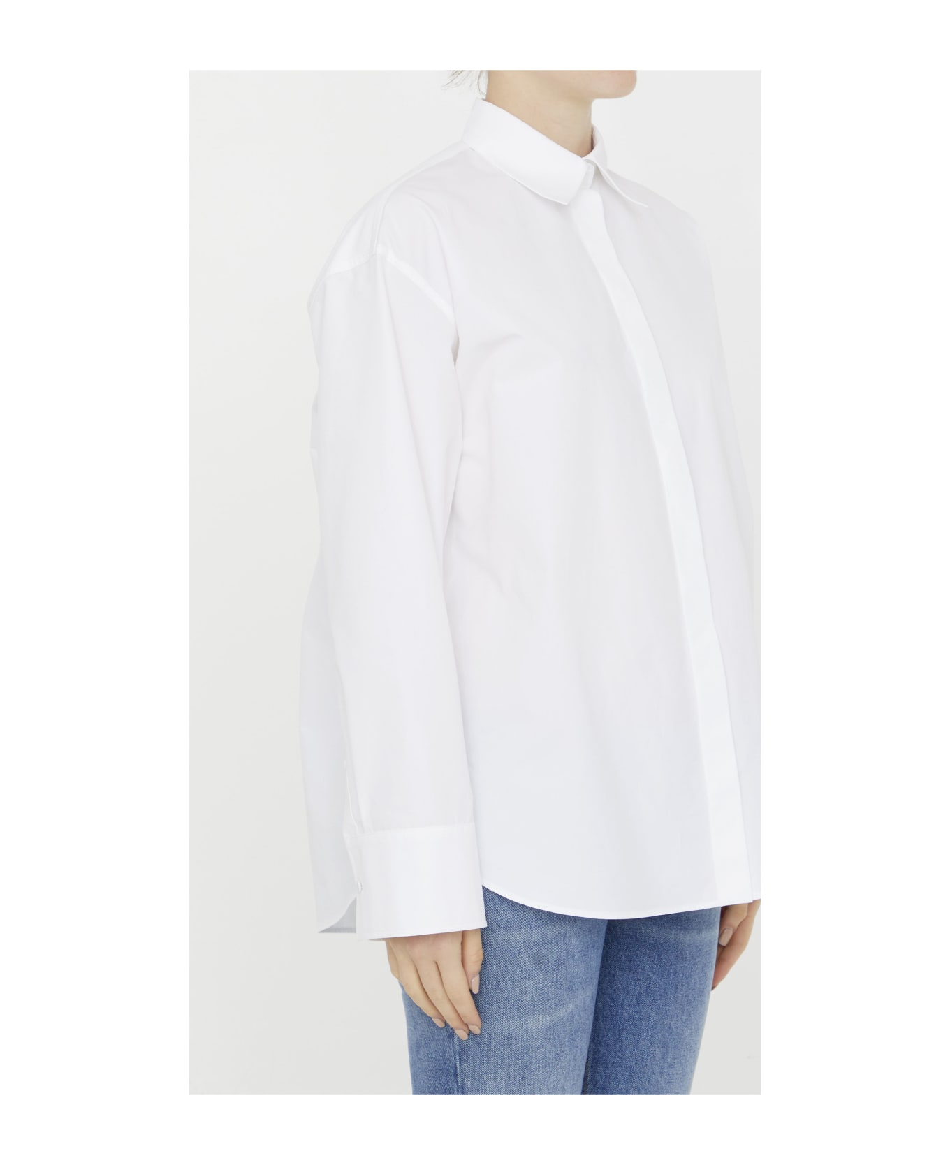 Valentino Compact Popeline Shirt - White