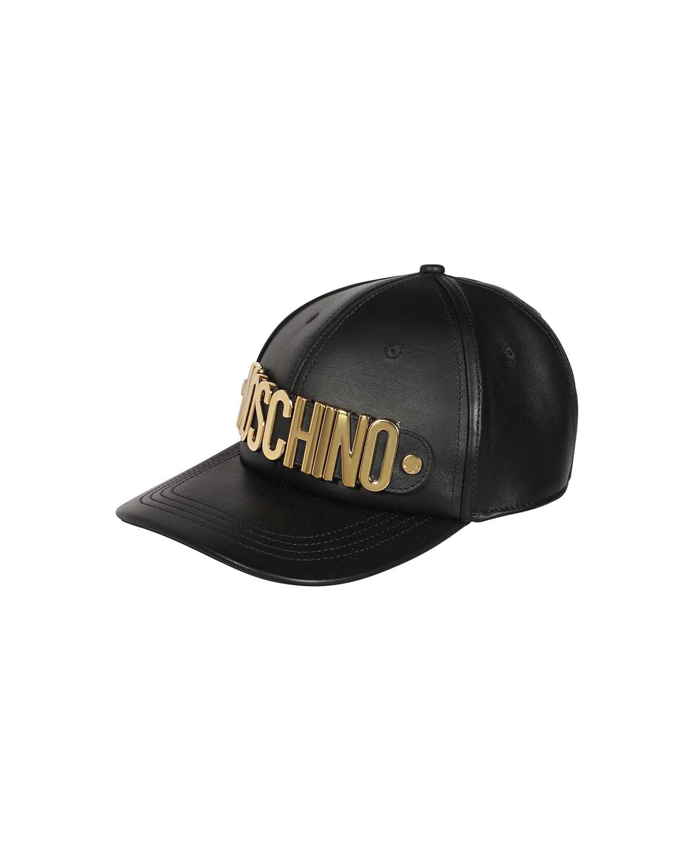 Moschino Logo Baseball Cap - black 帽子
