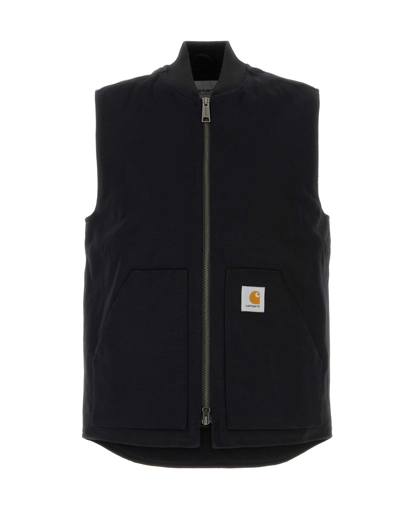 Carhartt Black Cotton Classic Vest - BLACKRIGID