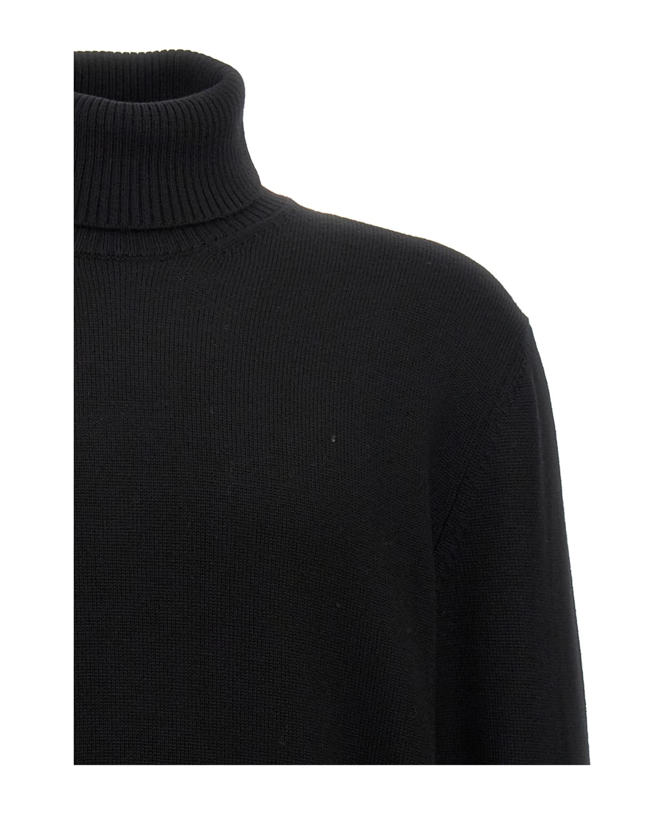 Ballantyne Wool Turtleneck Sweater - Black  