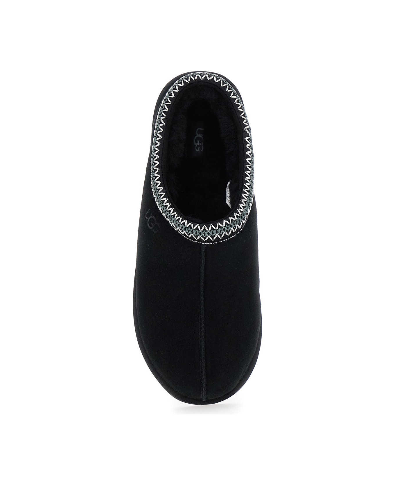 UGG 
tasman
 Black Mules With Embossed Logo In Suede Man - BLACK