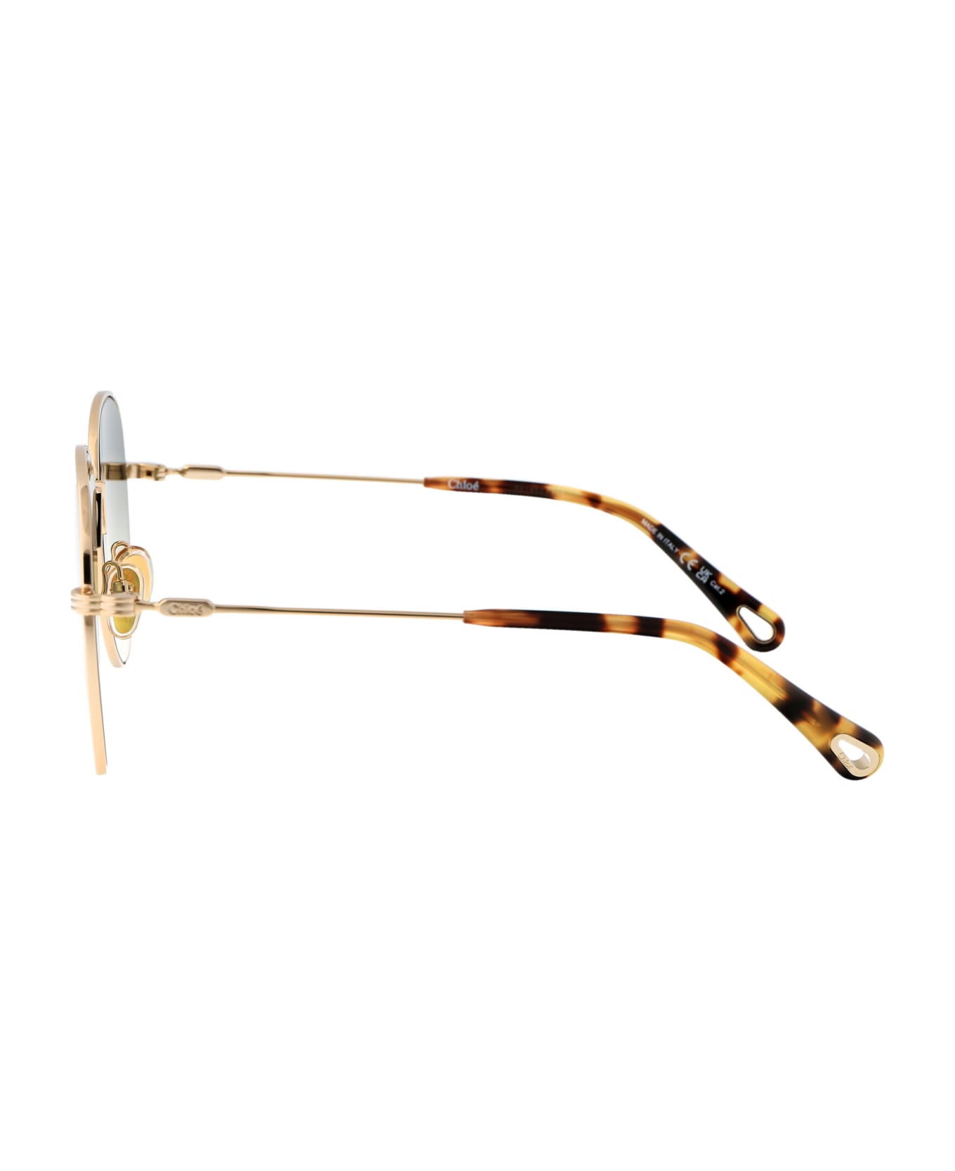 Chloé Eyewear Ch0177s Sunglasses - 004 GOLD GOLD GREEN