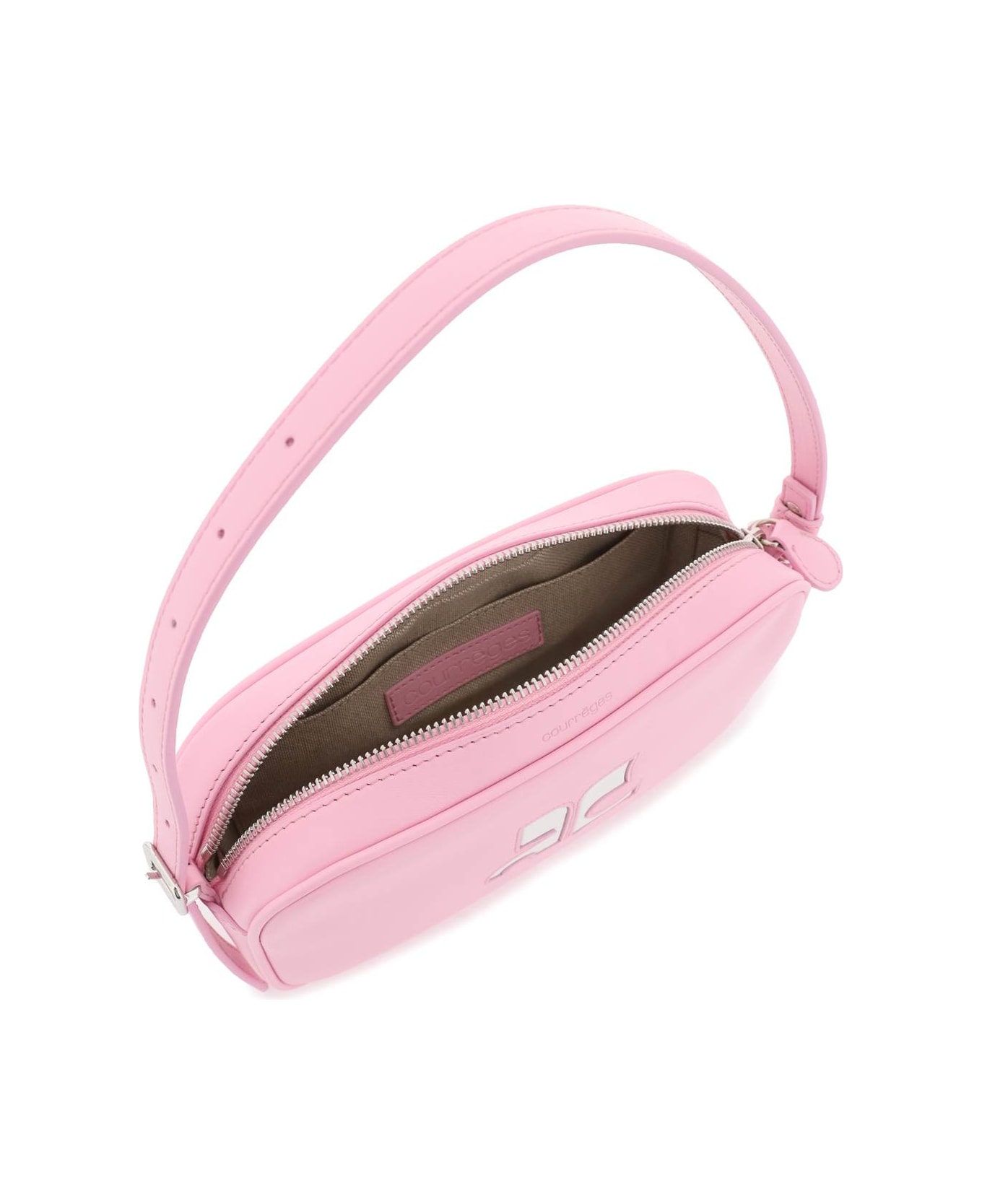 Courrèges Leather Baguette Bag - PINK ショルダーバッグ