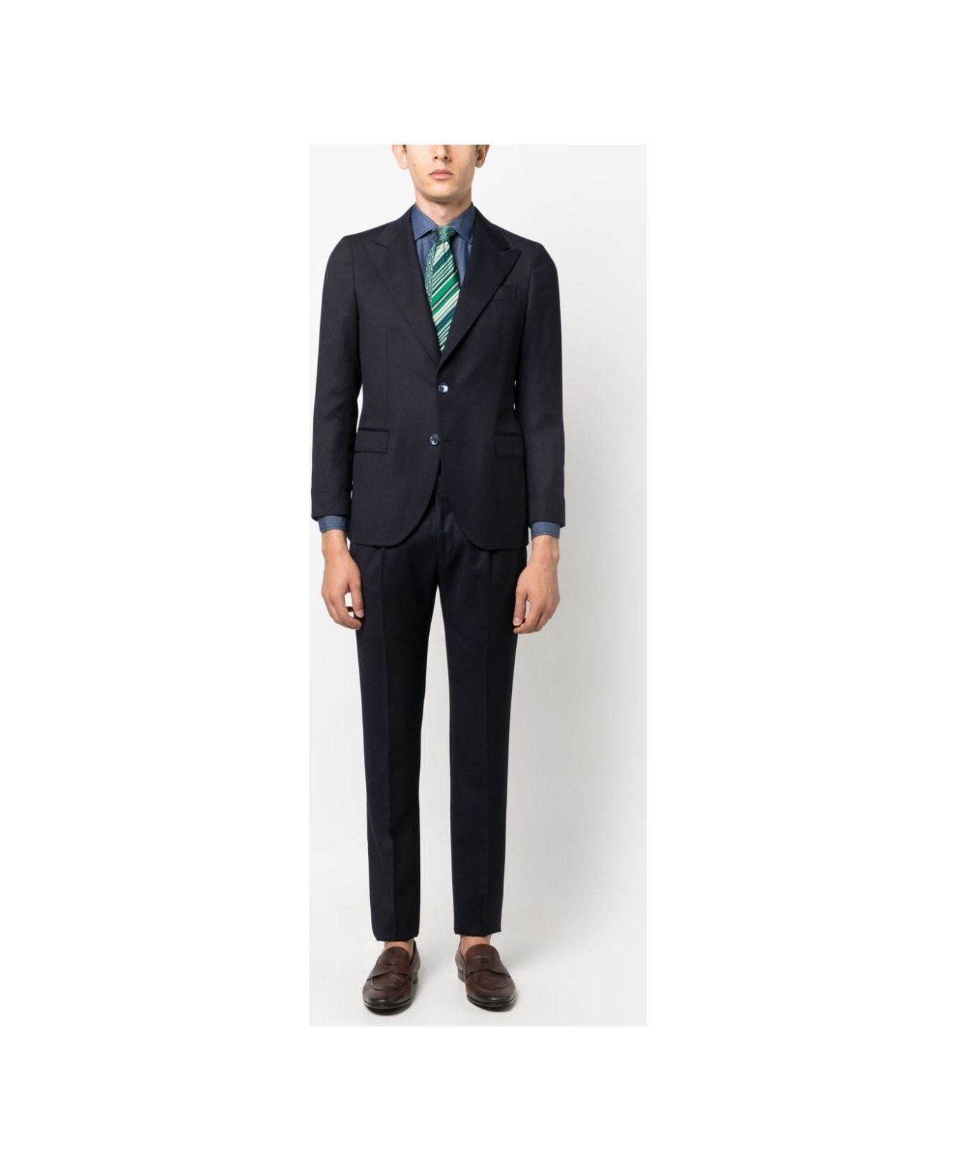 Finamore Button-up Shirt - Blue
