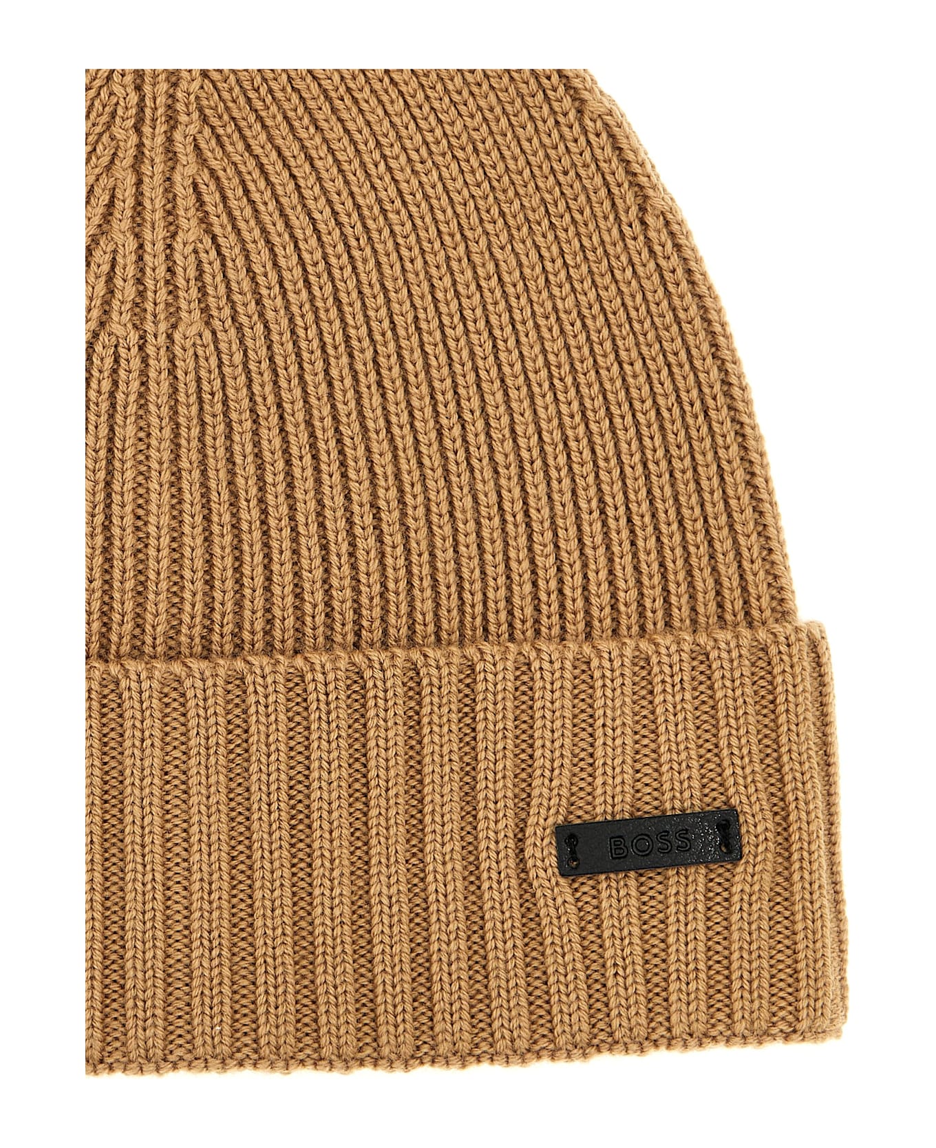 Hugo Boss Ribbed Cap - Medium Beige