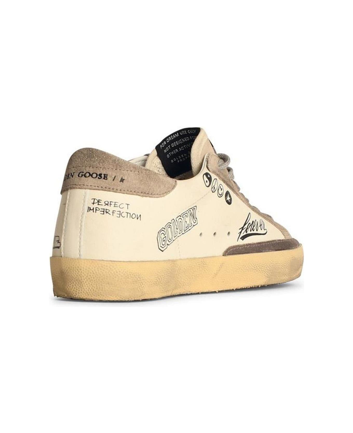 Golden Goose Super Star Nappa Upper Nylon Tongue Suede Star And Heel