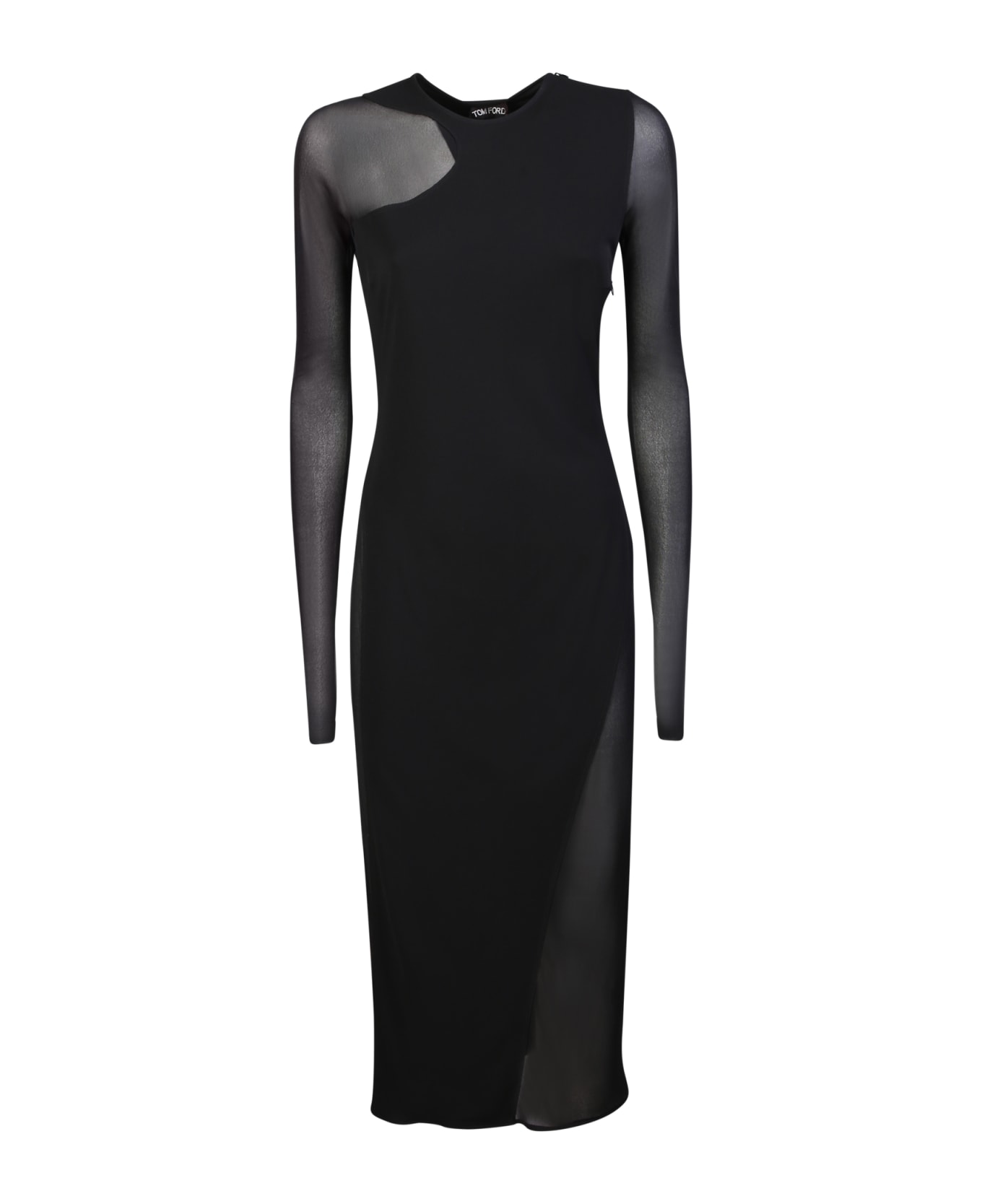 Tom Ford Crepe Jersey Tubino Dress - BLACK