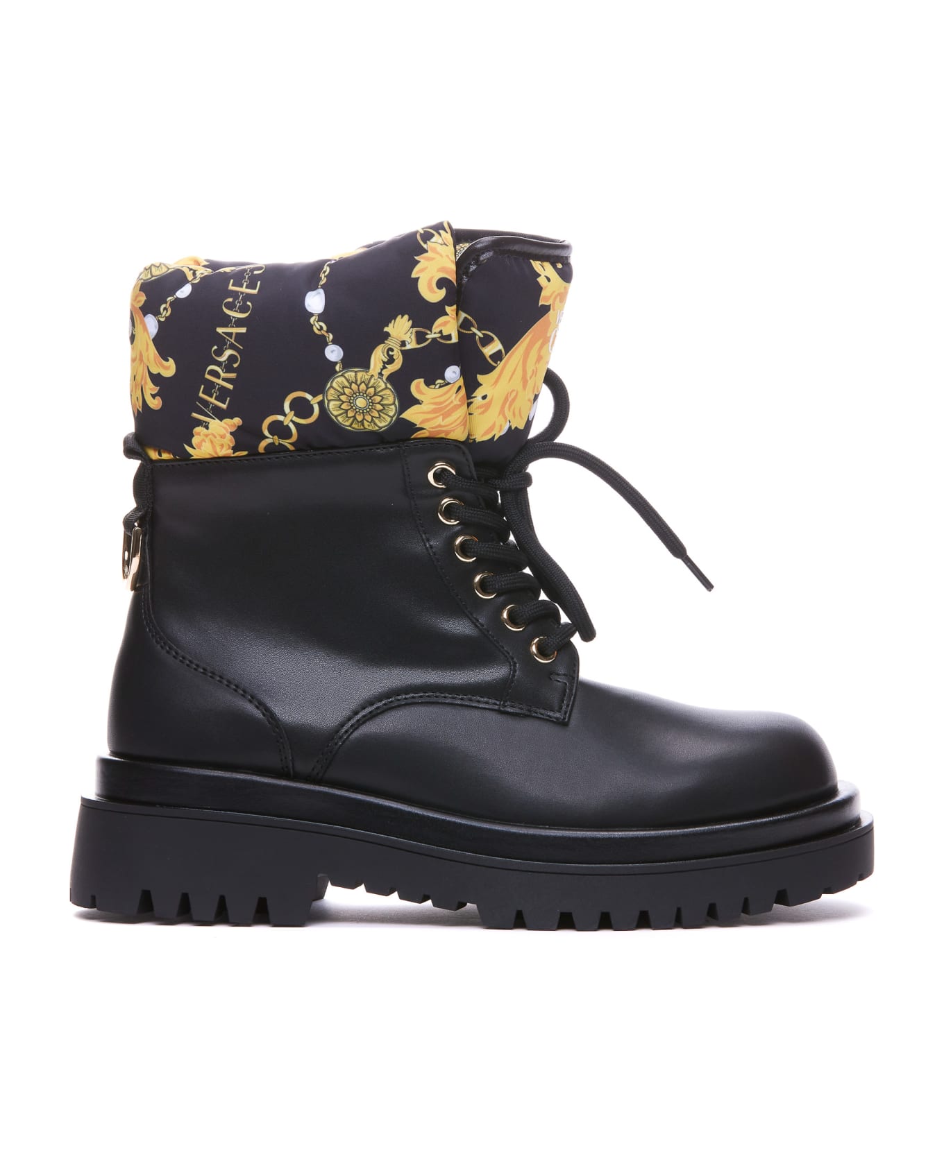 Versace Jeans Couture Couture Chain Ankle Booties - Black