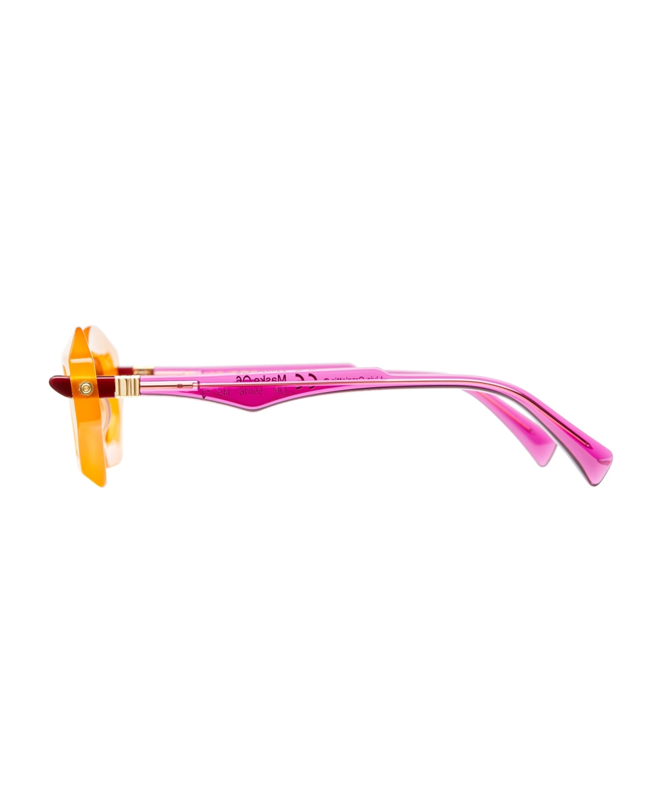 Kuboraum Mask Q6 - Orange Sunglasses - orange/pink