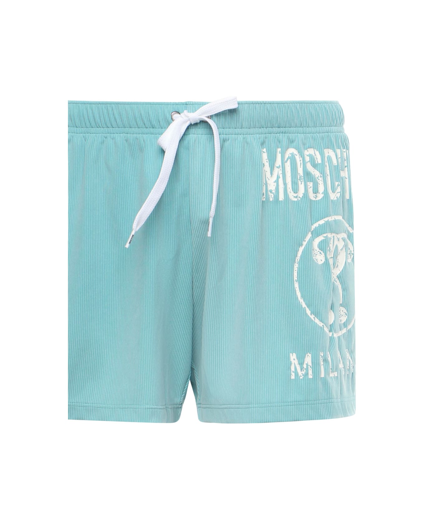 Moschino Double Question Swim Boxer - Blue