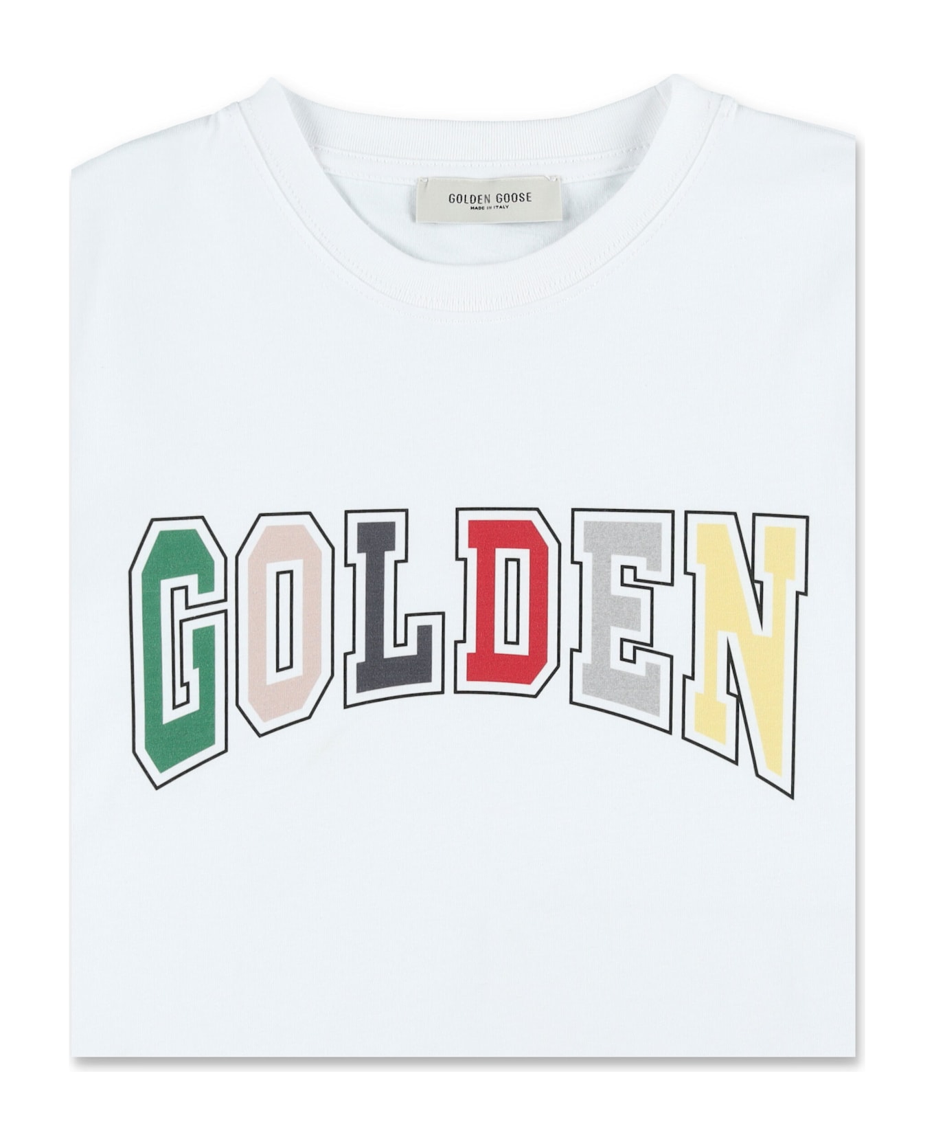 Golden Goose Kid - Hans T-shirt - WHITE/MULTI
