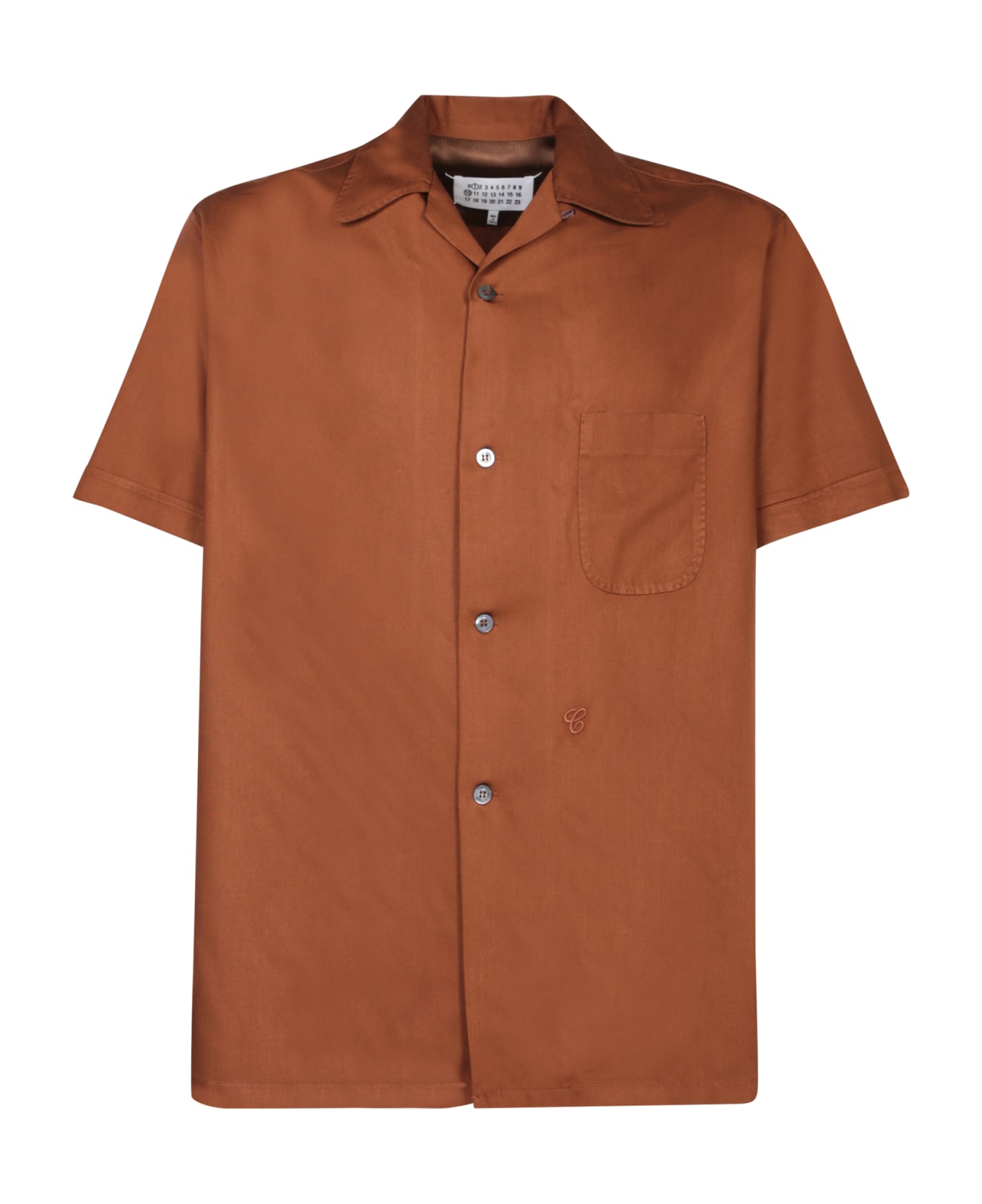 Maison Margiela Short Sleeves Brown Shirt - Orange シャツ