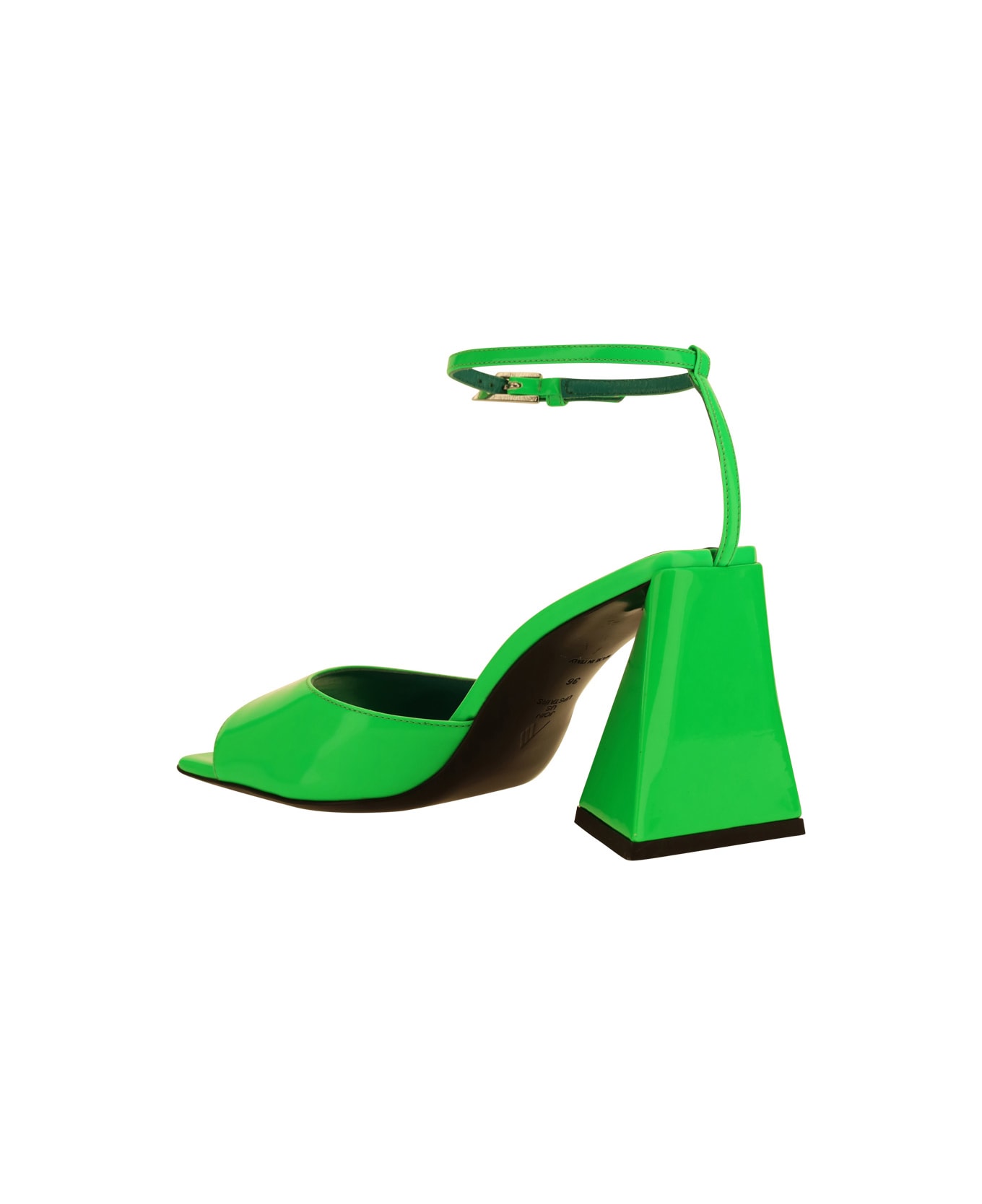 The Attico Piper Sandals - GREEN