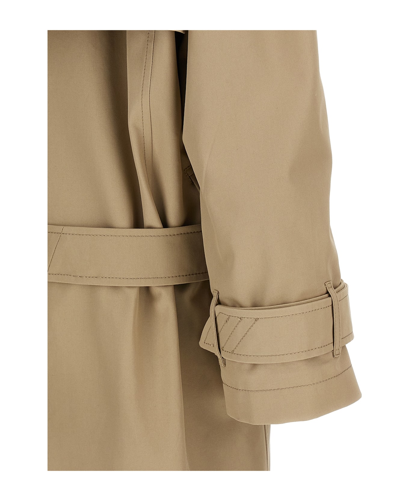 The Attico Cotton Trench Coat - Beige