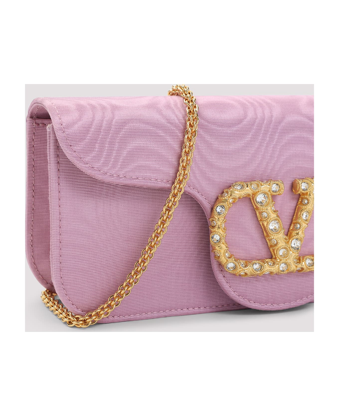 Moiré Textile Clutch