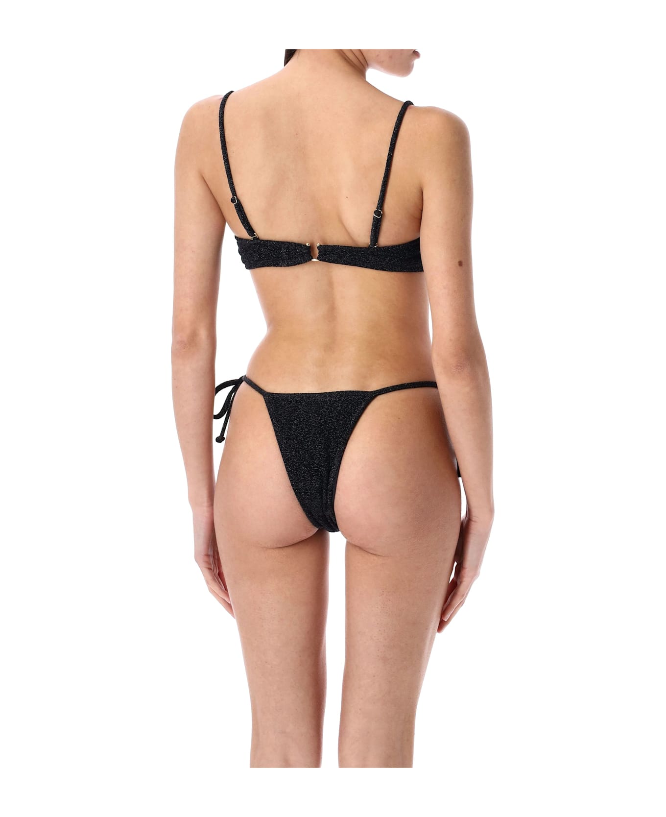 Reina Olga Hammond Bikini Top - BLACK