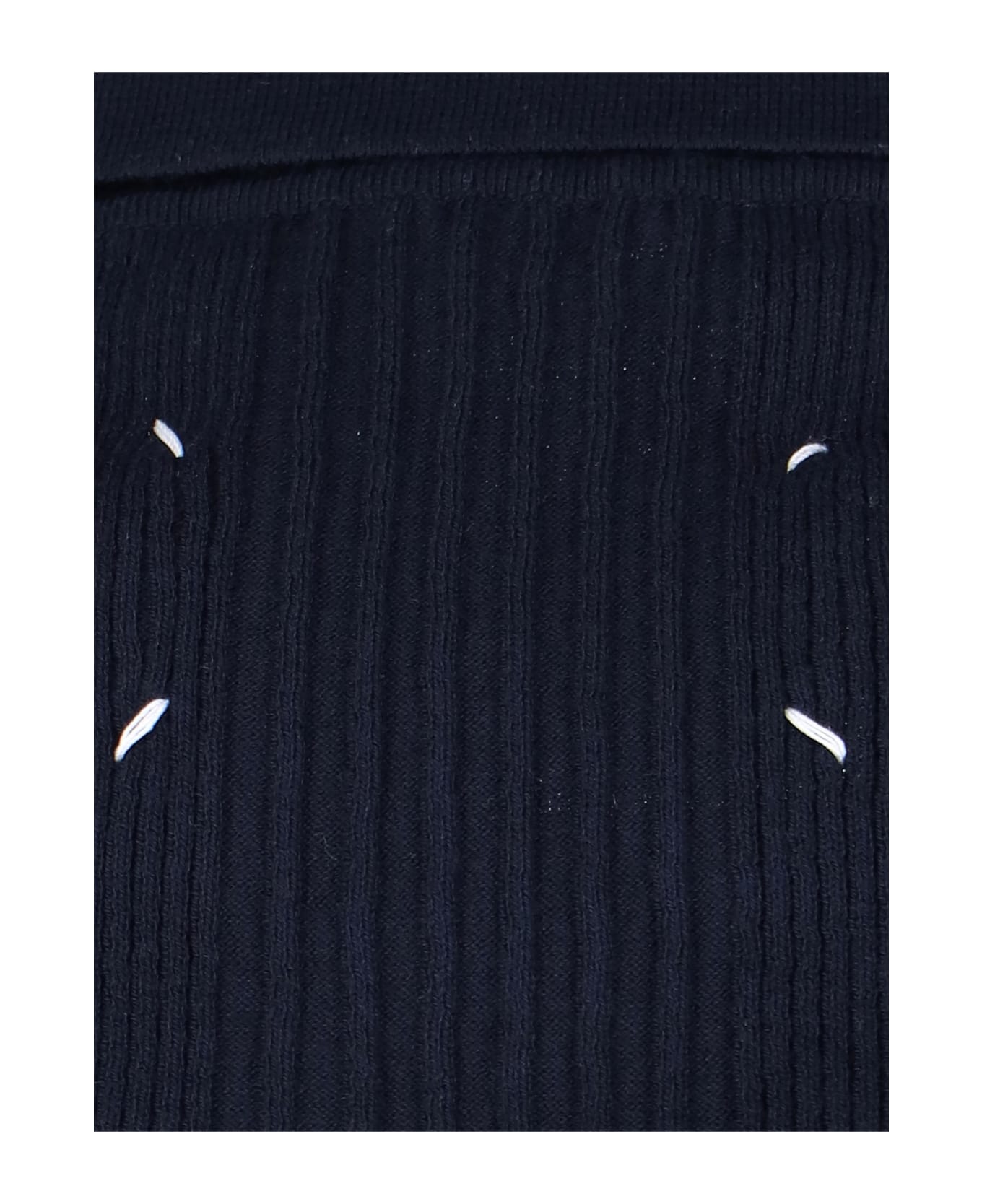 Maison Margiela 4 Stitches Logo Polo Shirt - Blue