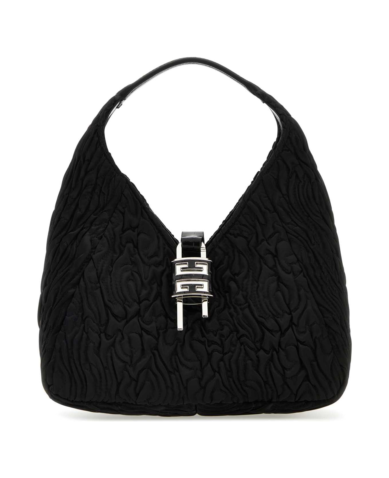 Givenchy Black Fabric G-hobo Mini Handbag - BLACK トートバッグ