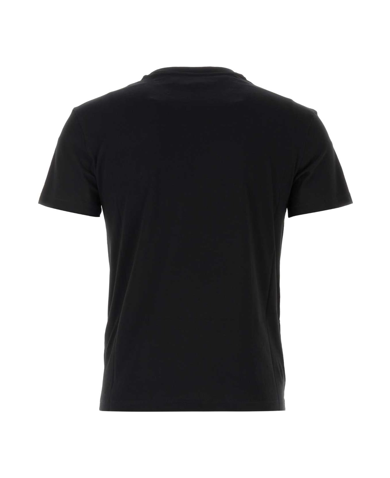 Valentino Garavani Black Cotton T-shirt - NERO