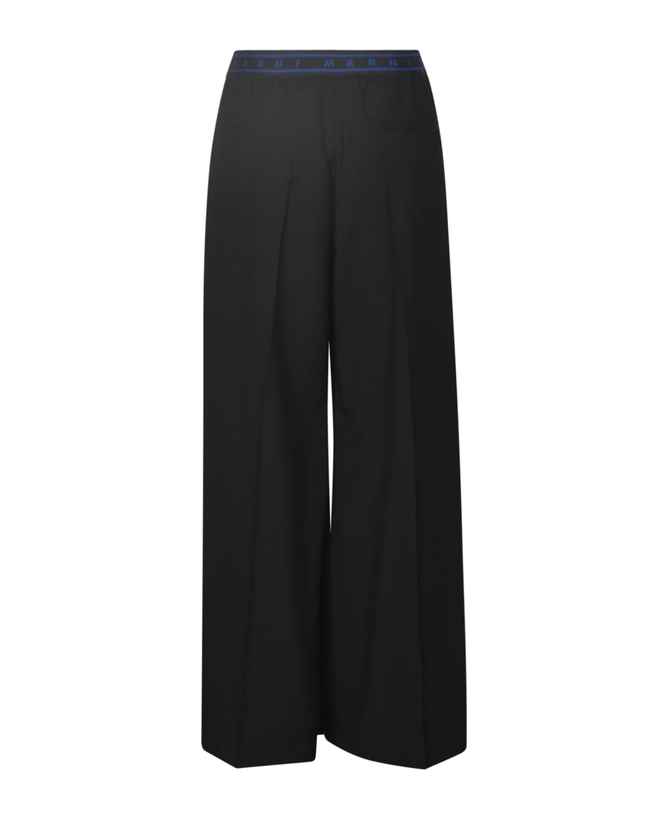 Marni Straight Wide Fit Trousers - Black ボトムス