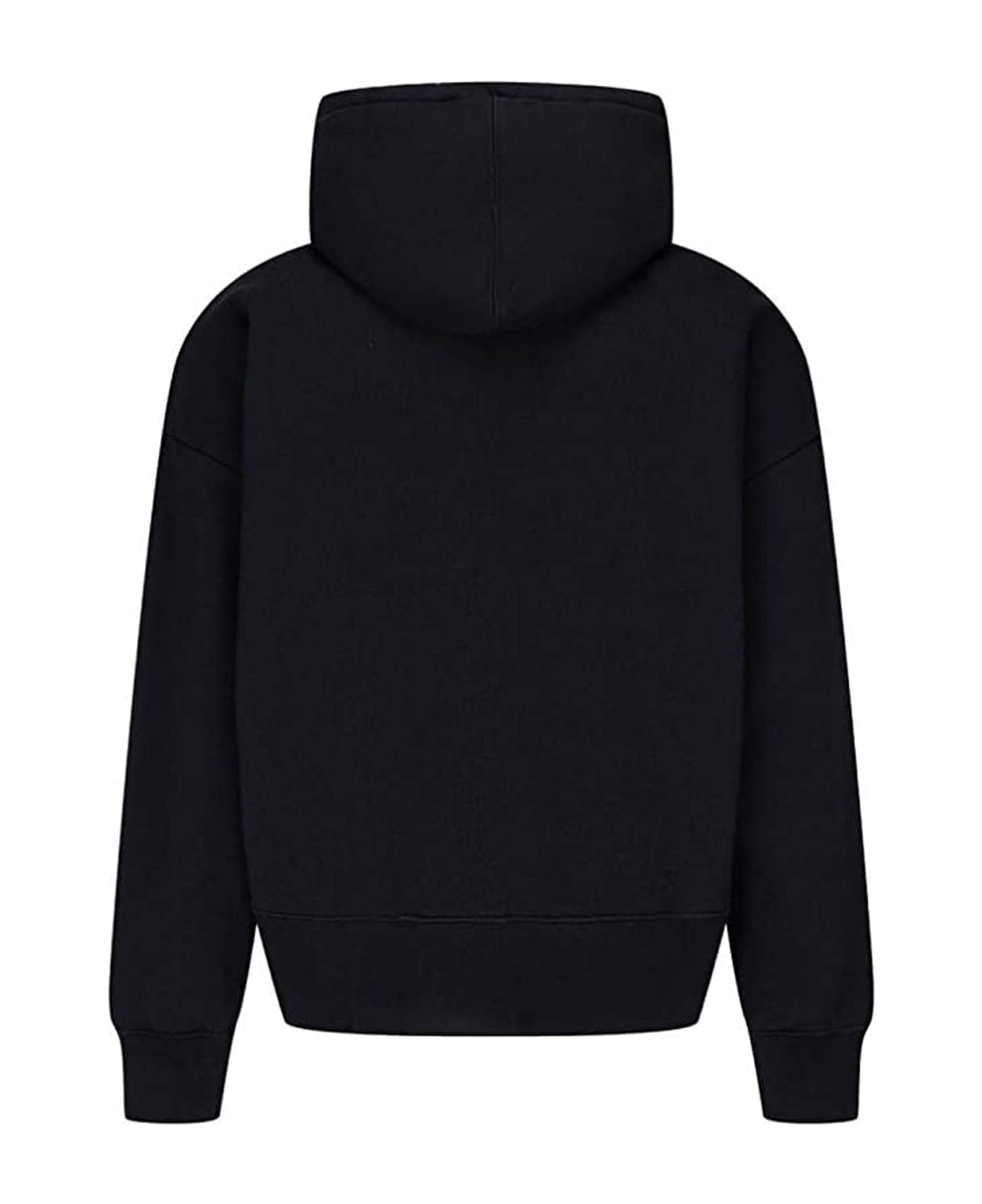 Palm Angels Logo Hooded Sweatshirt - Black