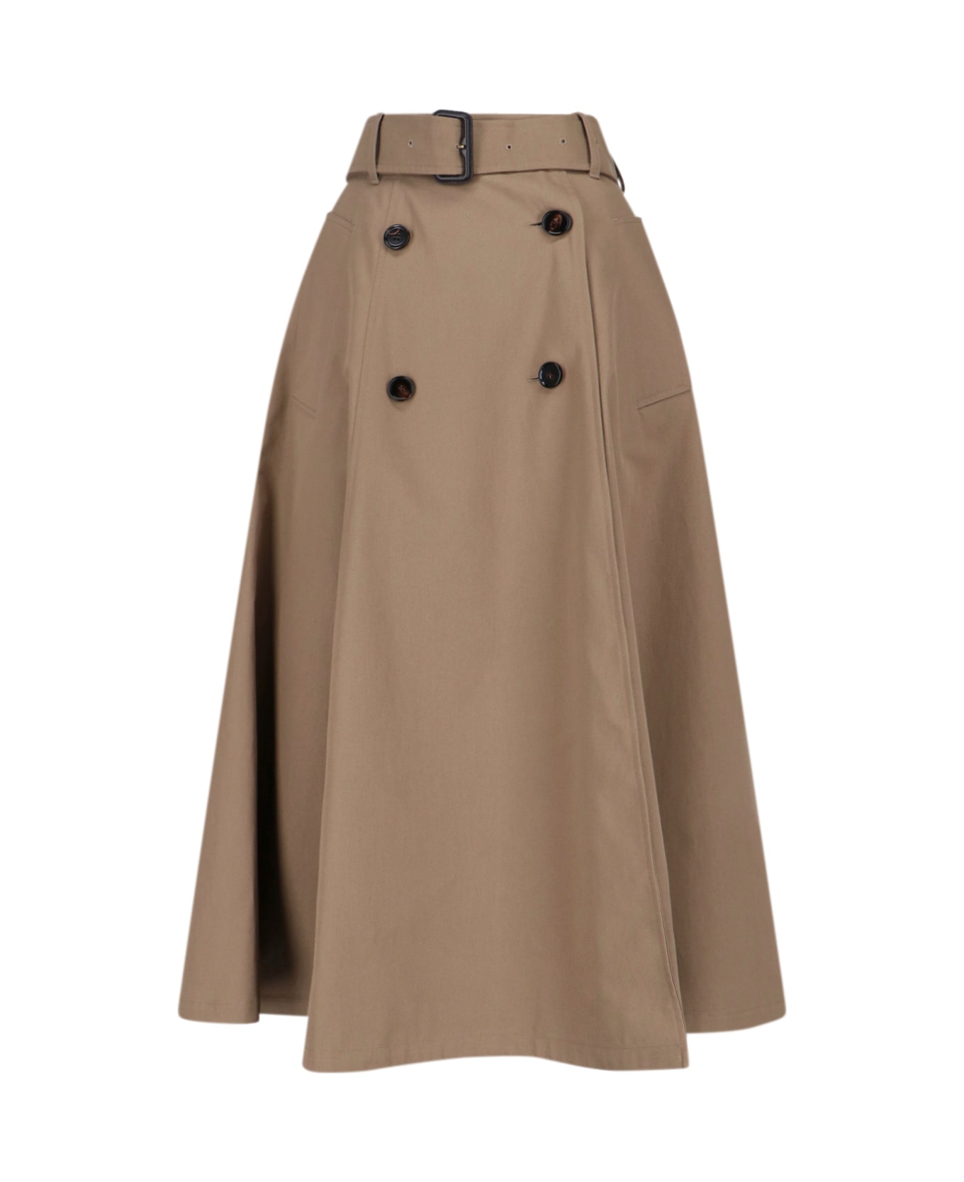 Burberry 
brenda
 Midi Skirt - BROWN