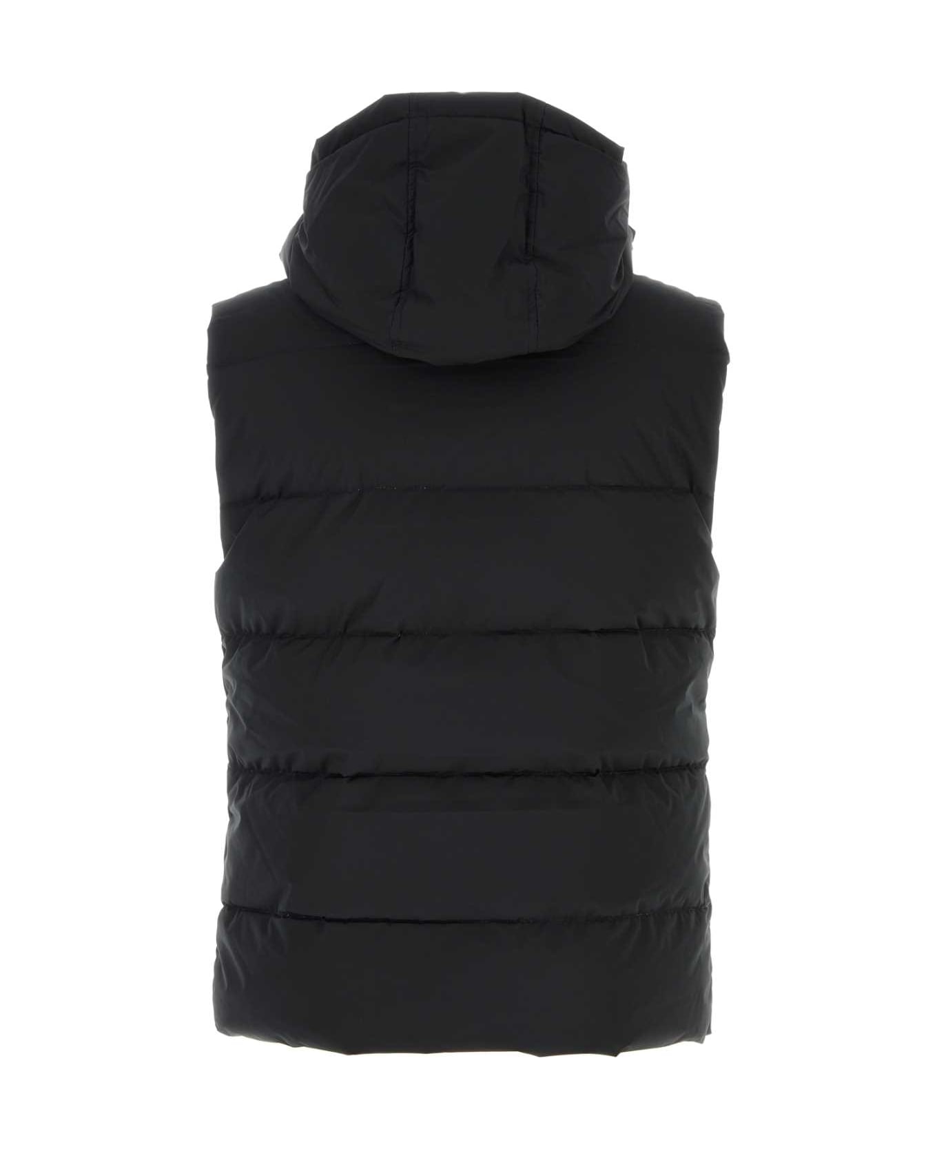 Pyrenex Black Polyester Spoutnic Sleeveless Down Jacket - BLACK