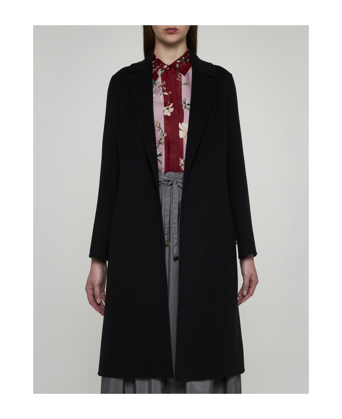 'S Max Mara Pauline Wool Coat - BLACK コート
