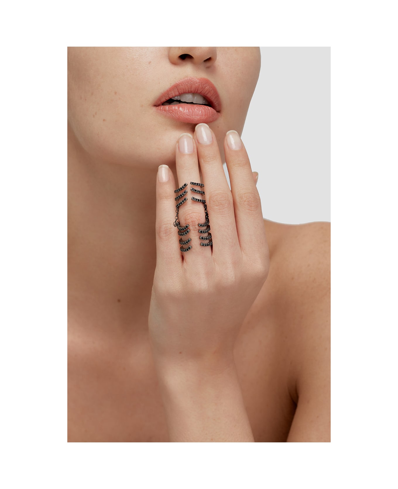 Federica Tosi Armour Hook Ring Silver - SILVER