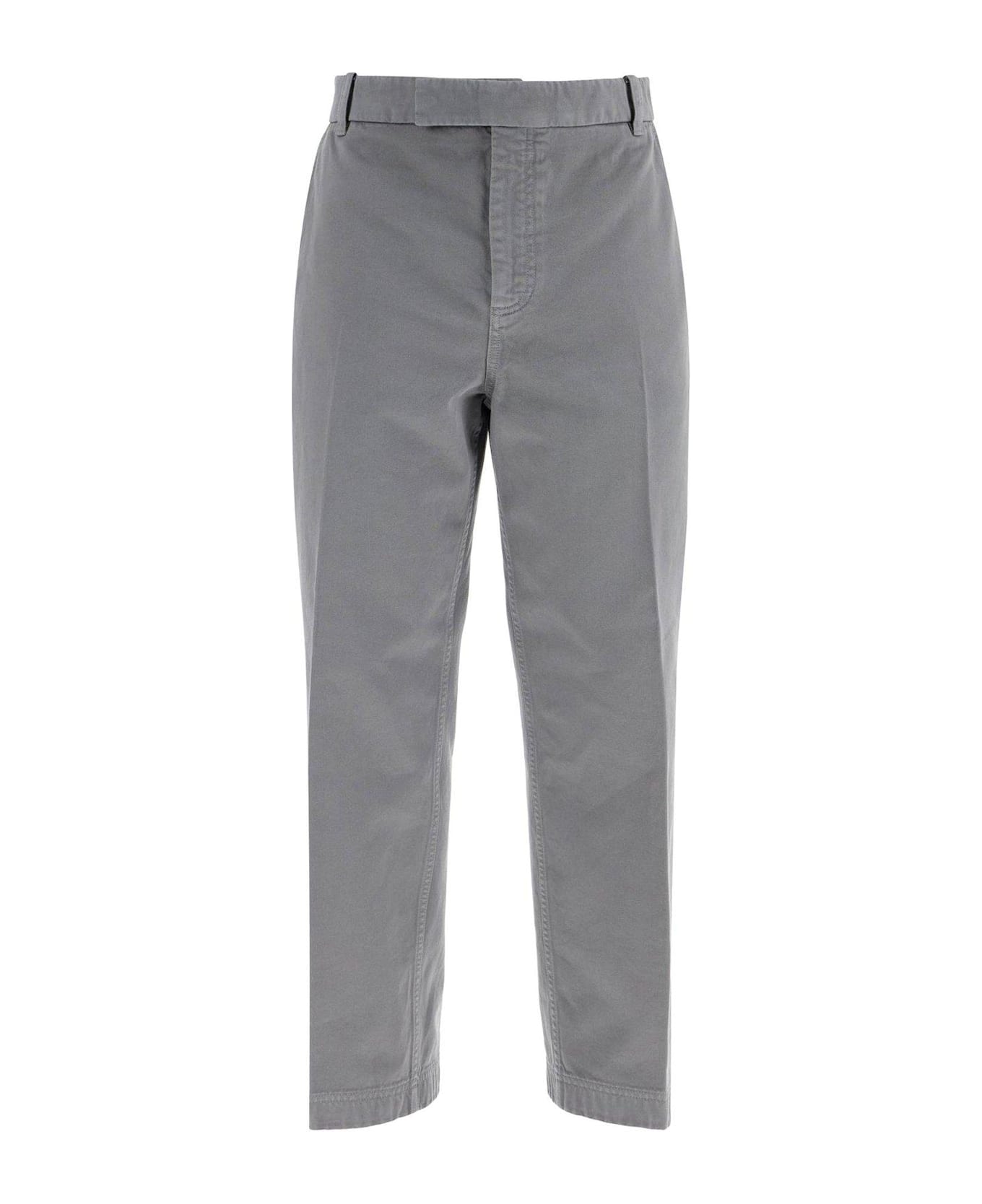 Thom Browne Cotton Chino Pants - MED GREY