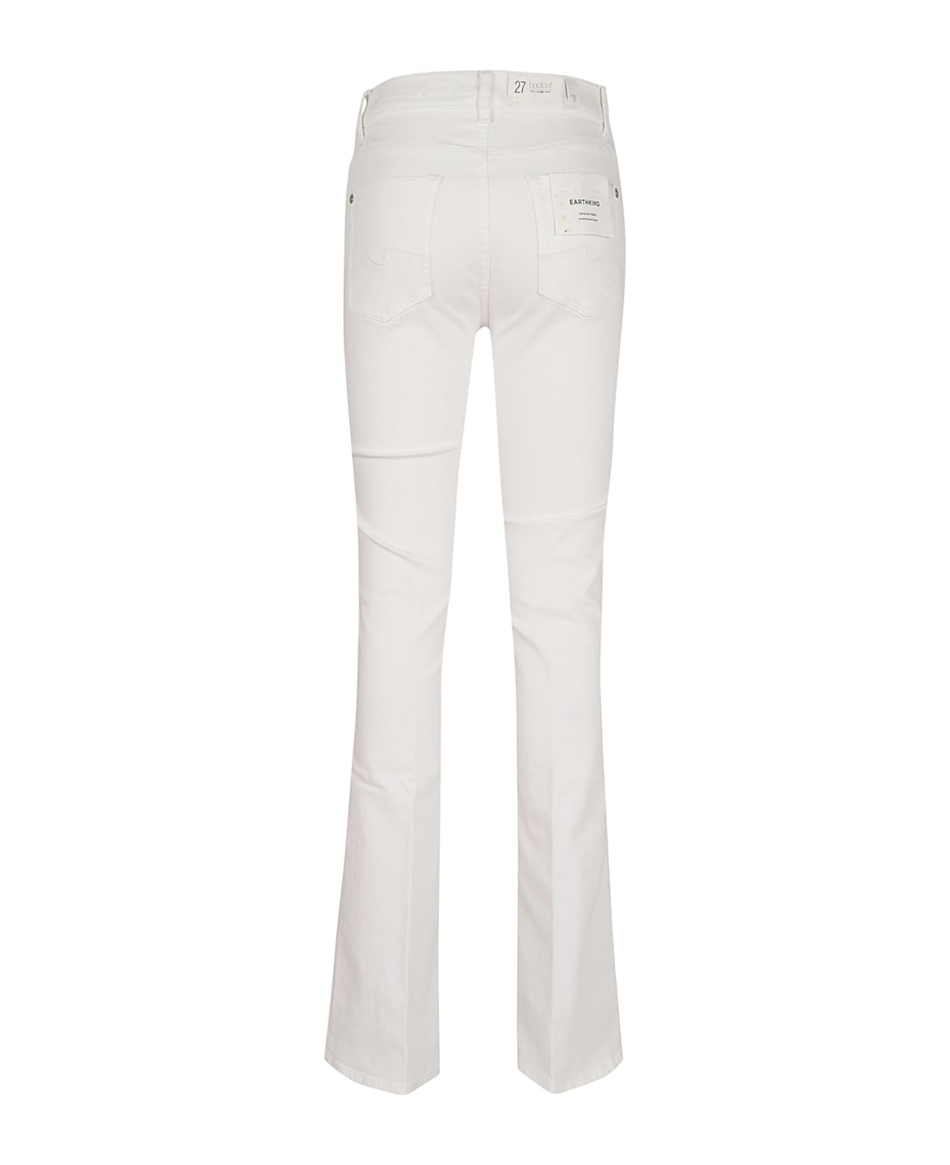 7 For All Mankind Bootcut Pure White - White ボトムス