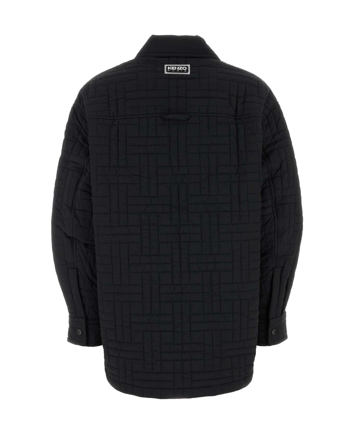 Kenzo Black Nylon Oversize Jacket - BLACK