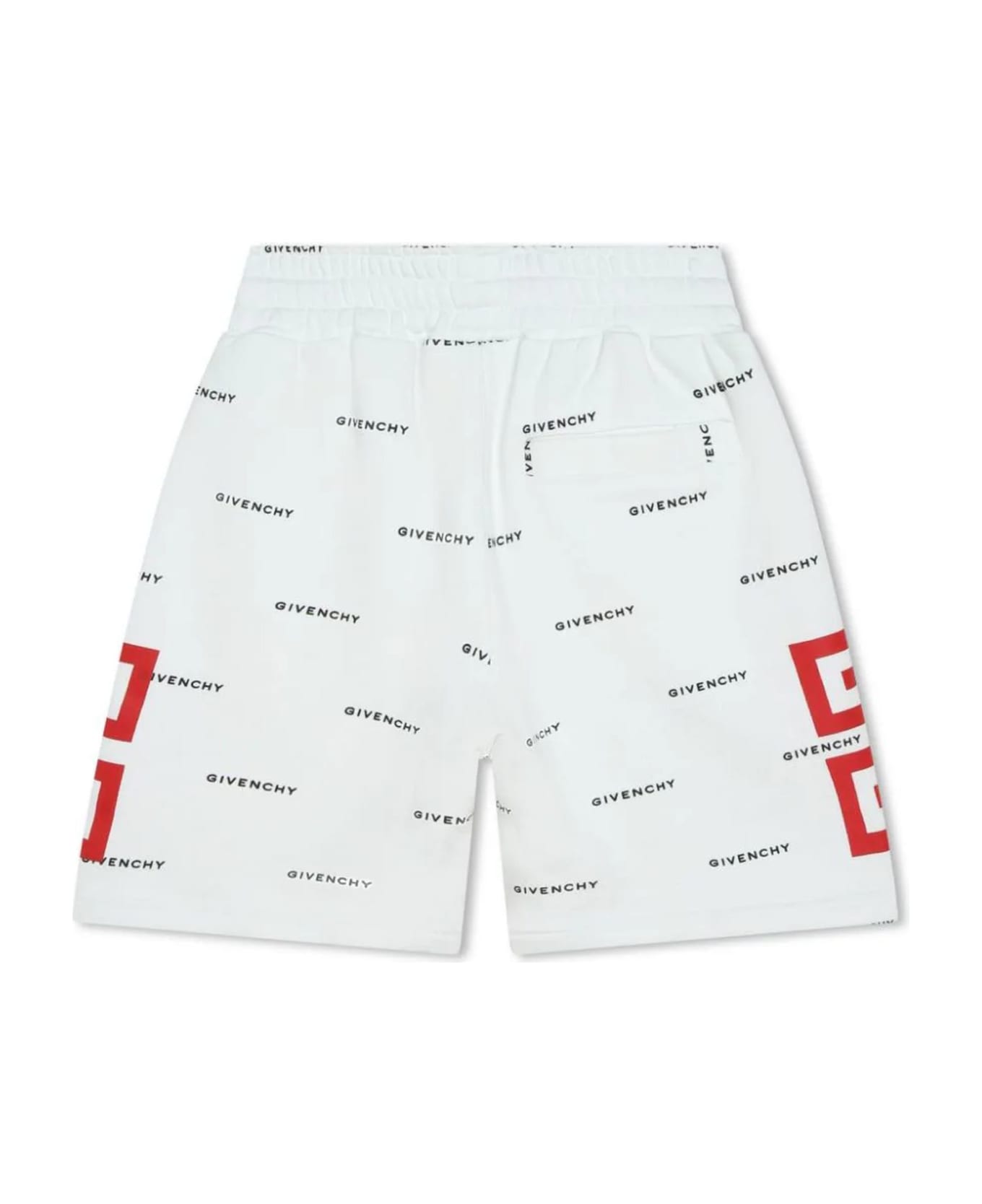 Givenchy Kids Shorts White - Bianco e Nero ボトムス