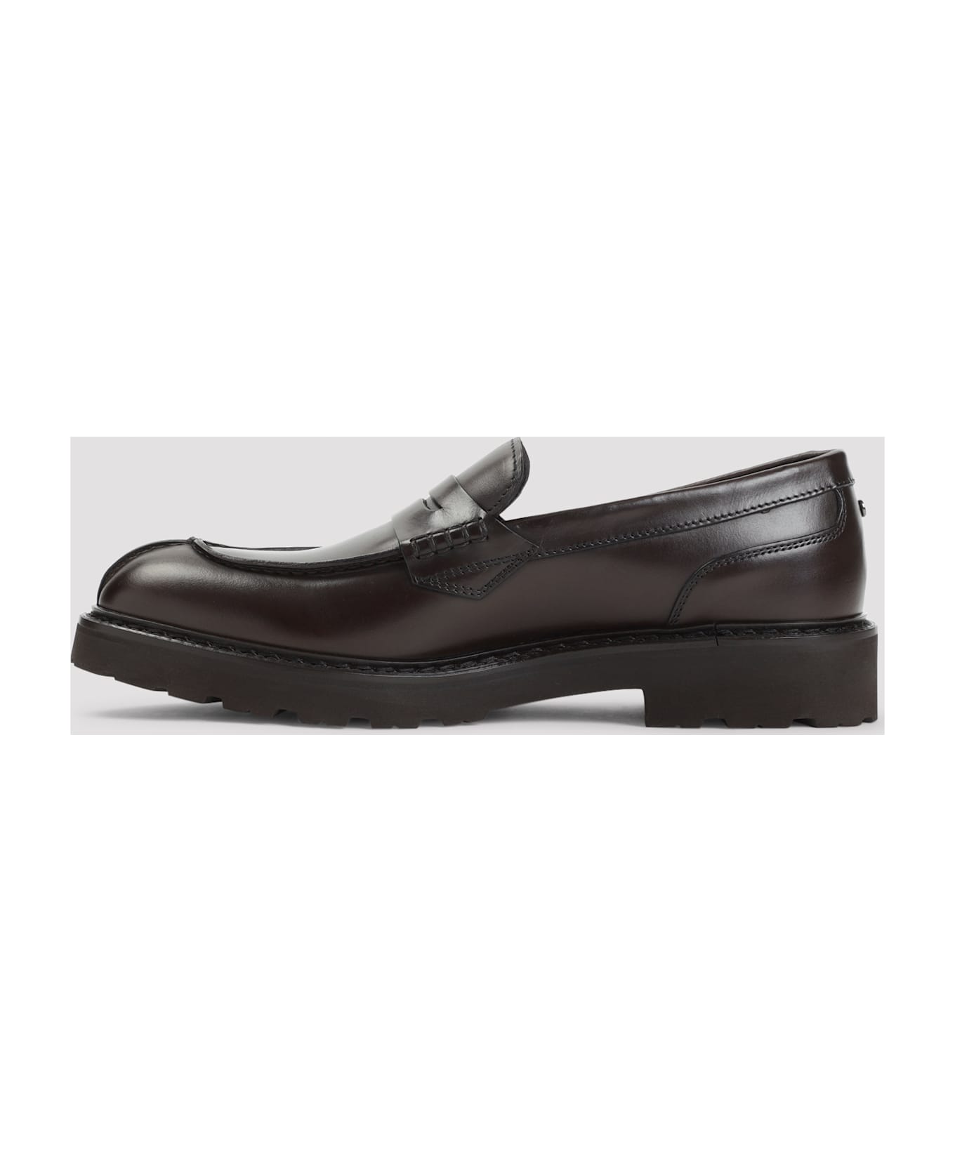 Canali College With Pennypack And Eva Sole Loafers - Brown ローファー＆デッキシューズ