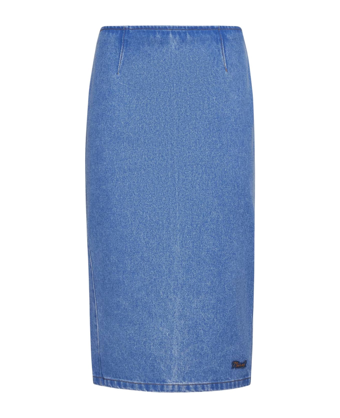 Marni 'bleached Coated' Skirt - Red