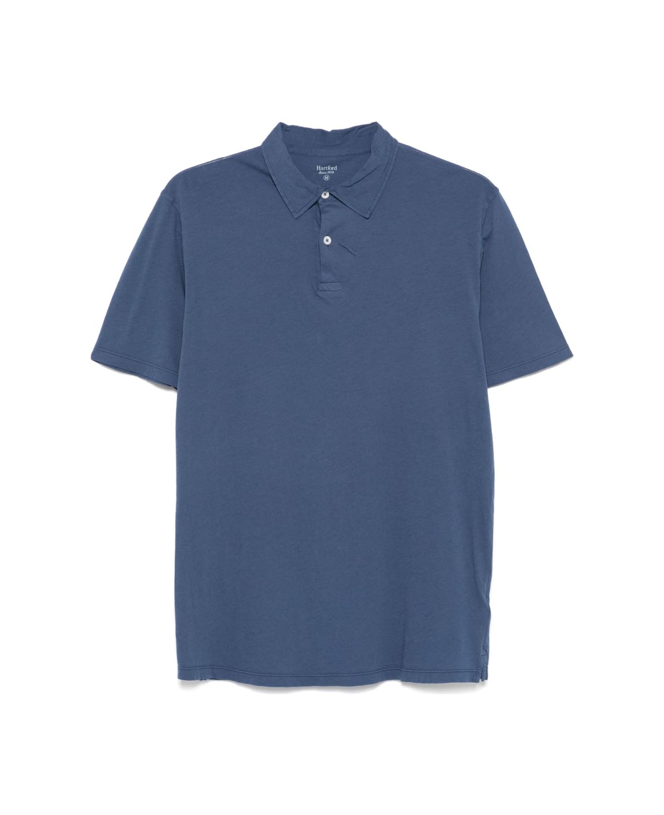 Hartford Cotton Polo Shirt - Blue