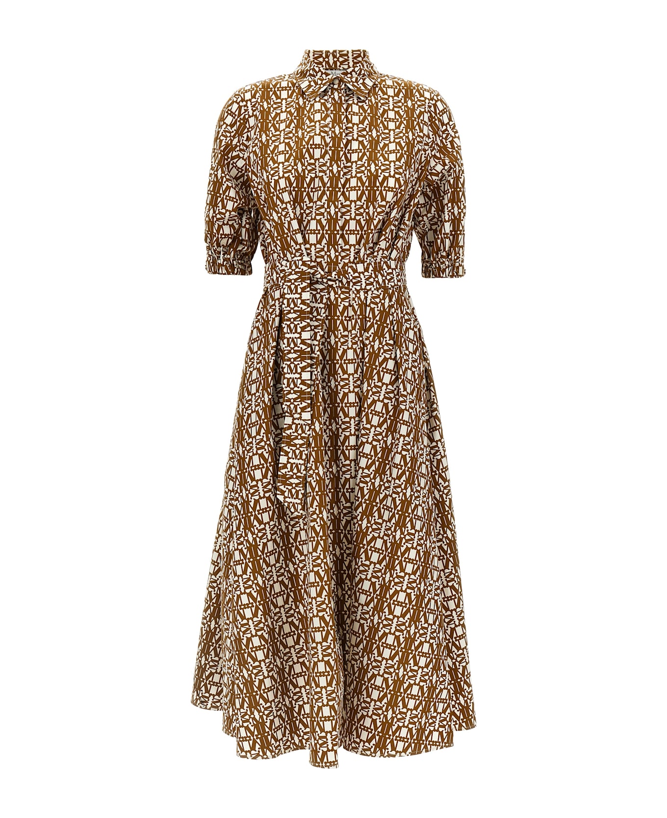 Max Mara 
luxgi
 Brown Cotton Dress - Brown