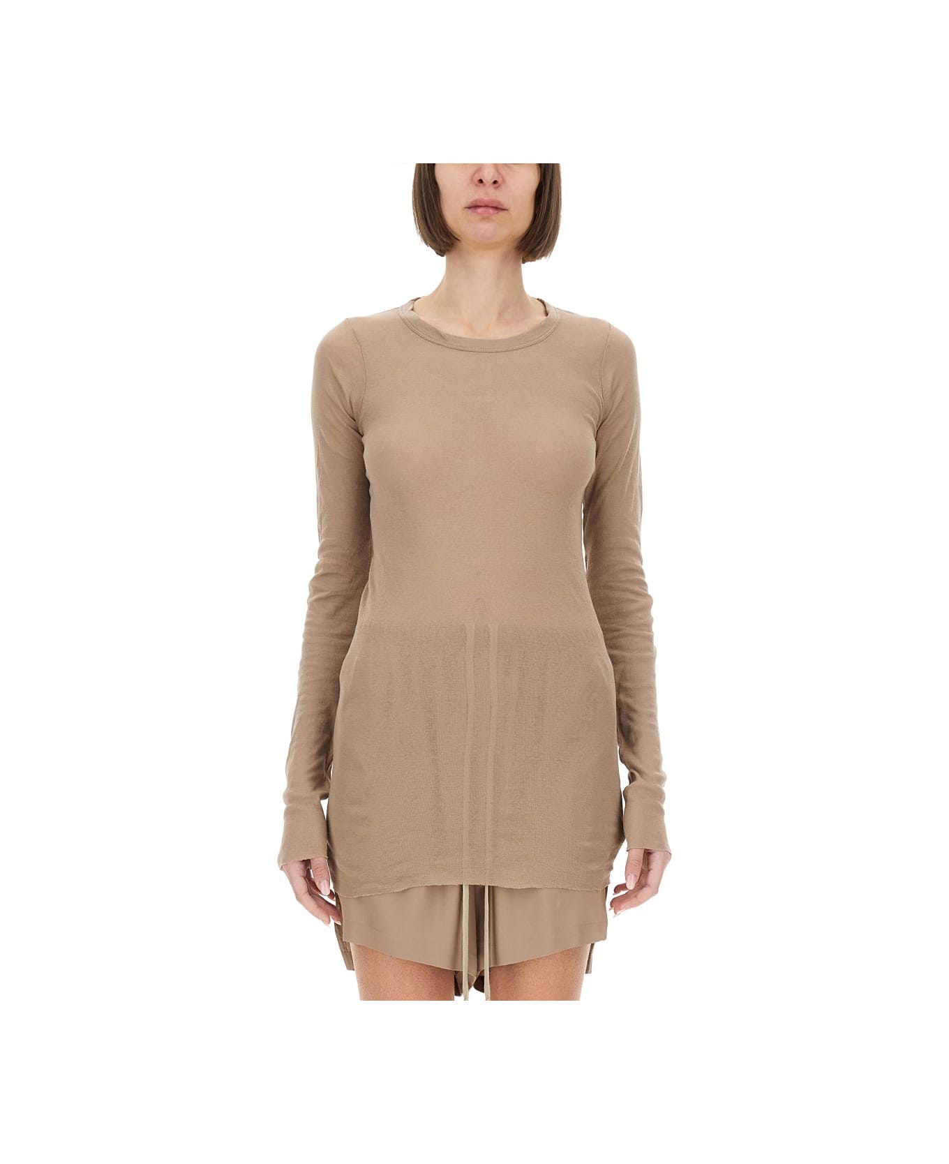 Rick Owens Slim Fit T-shirt - NUDE