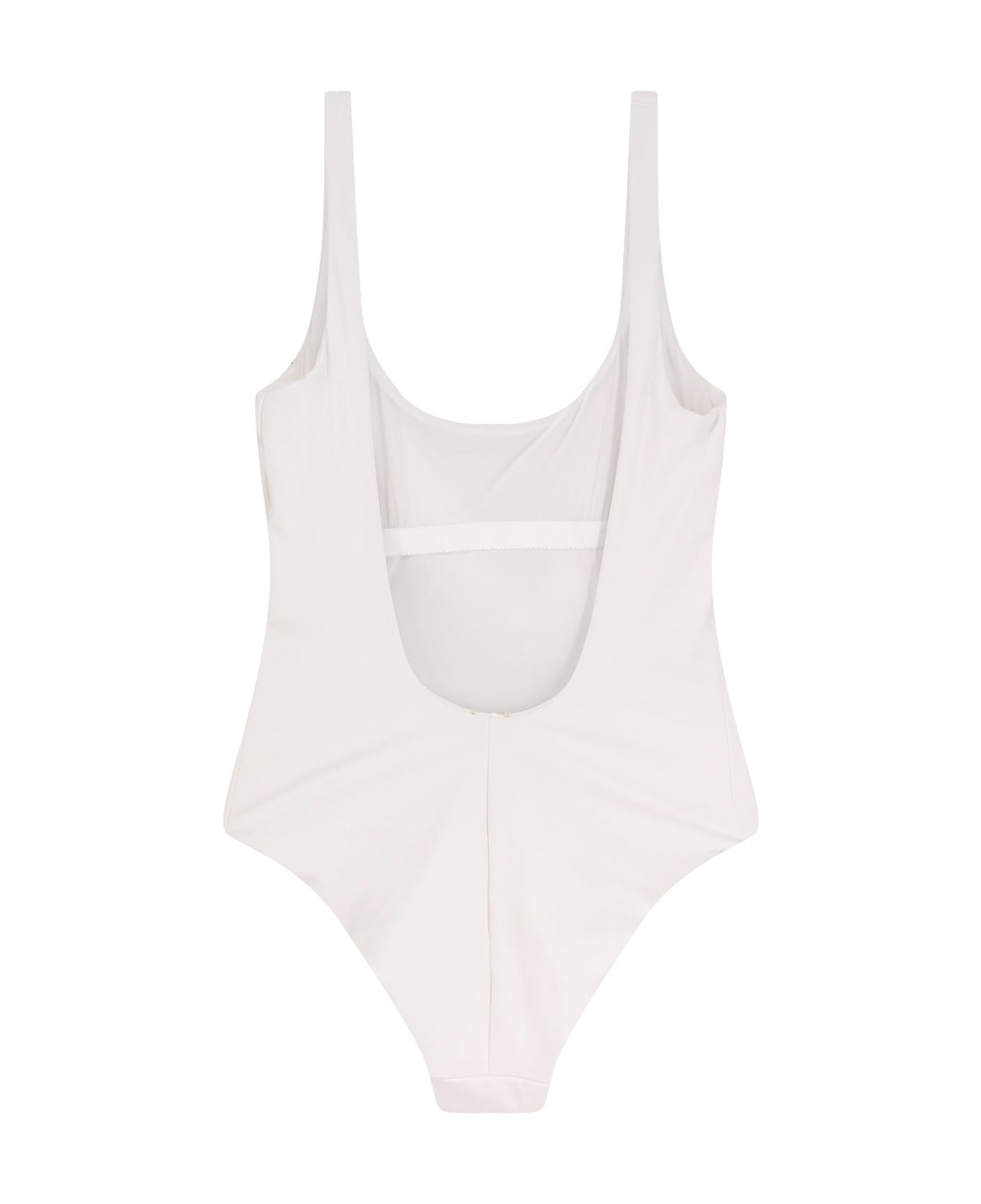 Tory Burch Nylon One Piece Swimsuit - White