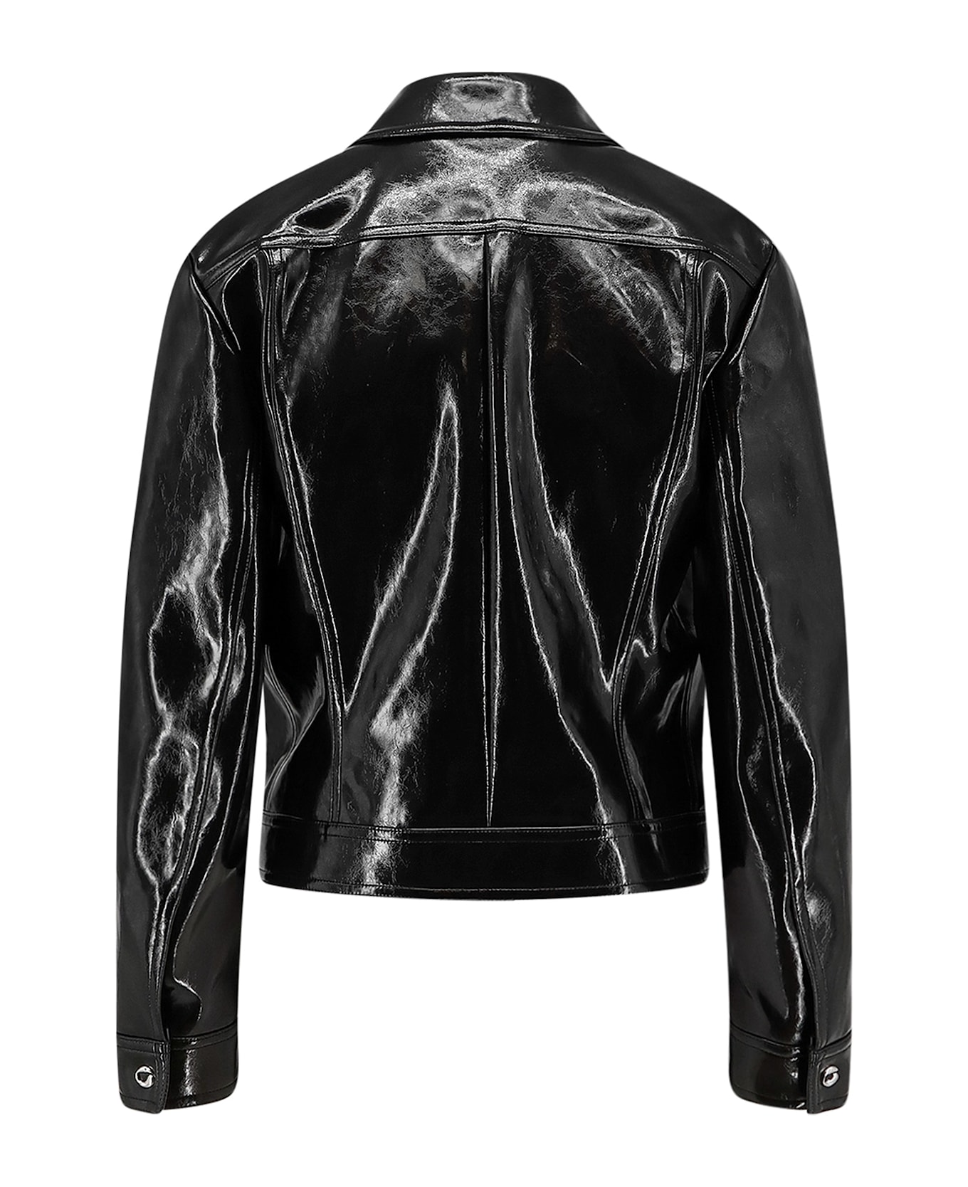 Coperni Cactus Jacket In Organic Polyurethane - Black
