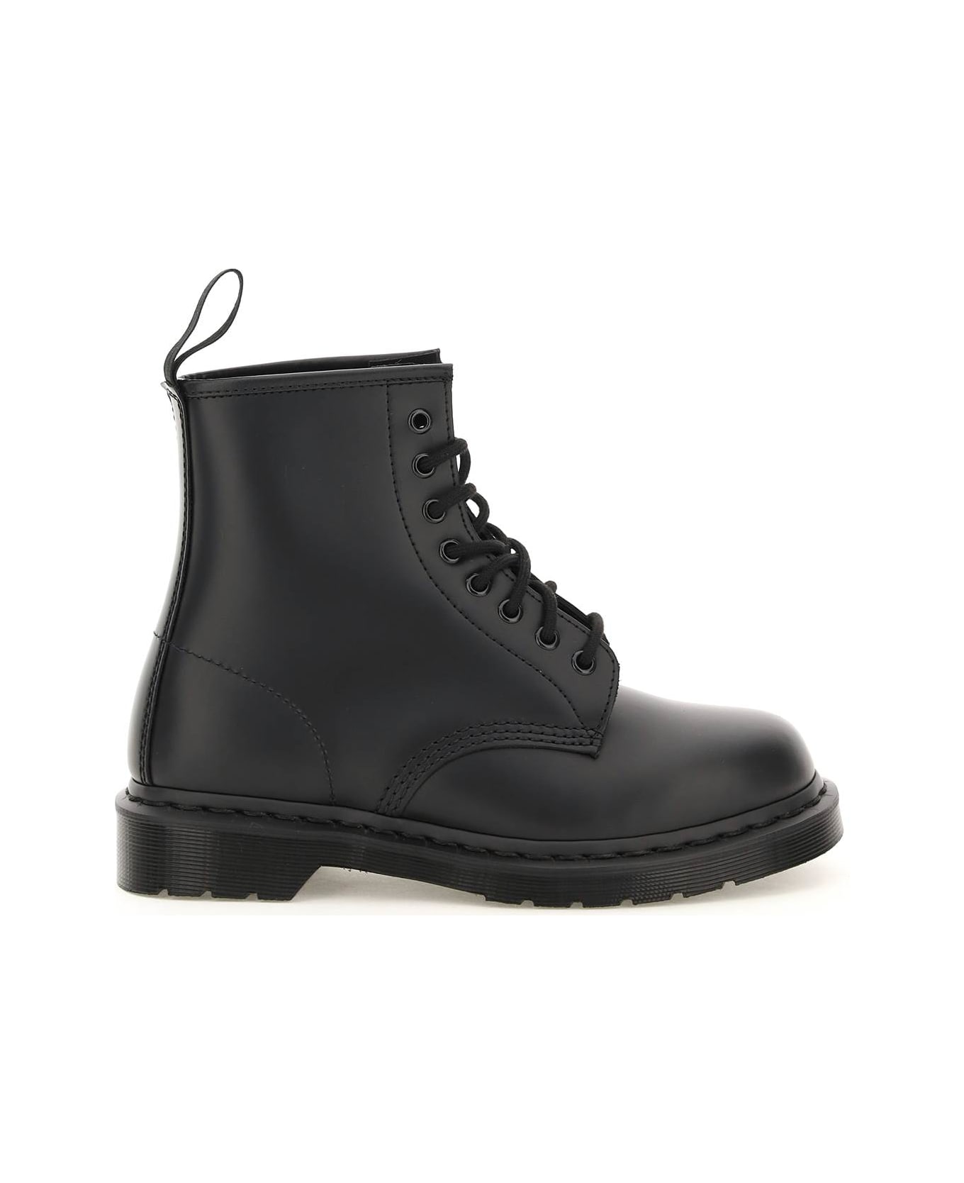 Dr. Martens 1460 Mono Smooth Lace-up Combat Boots - BLACK (Black)
